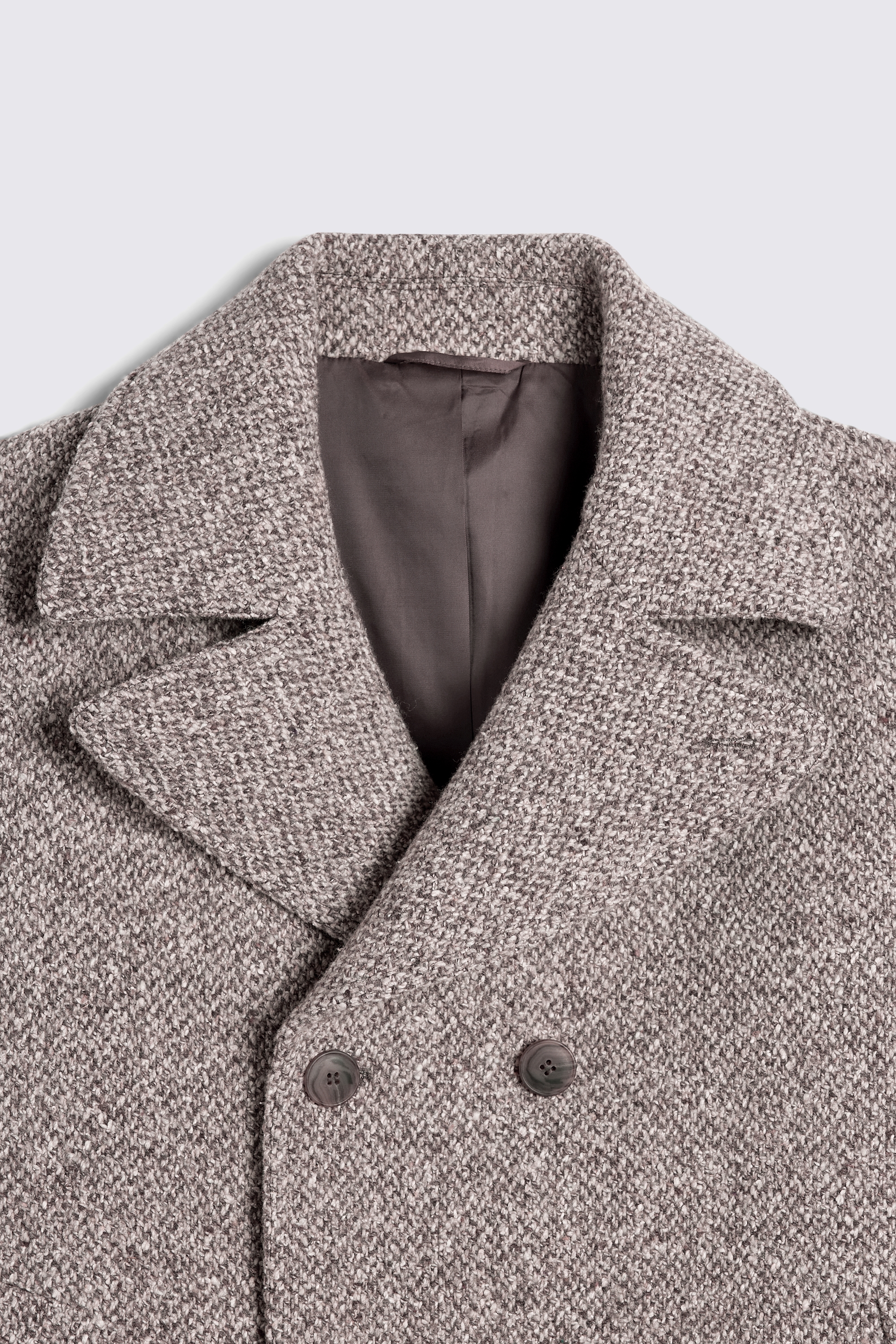 Brown Tweed Peacoat