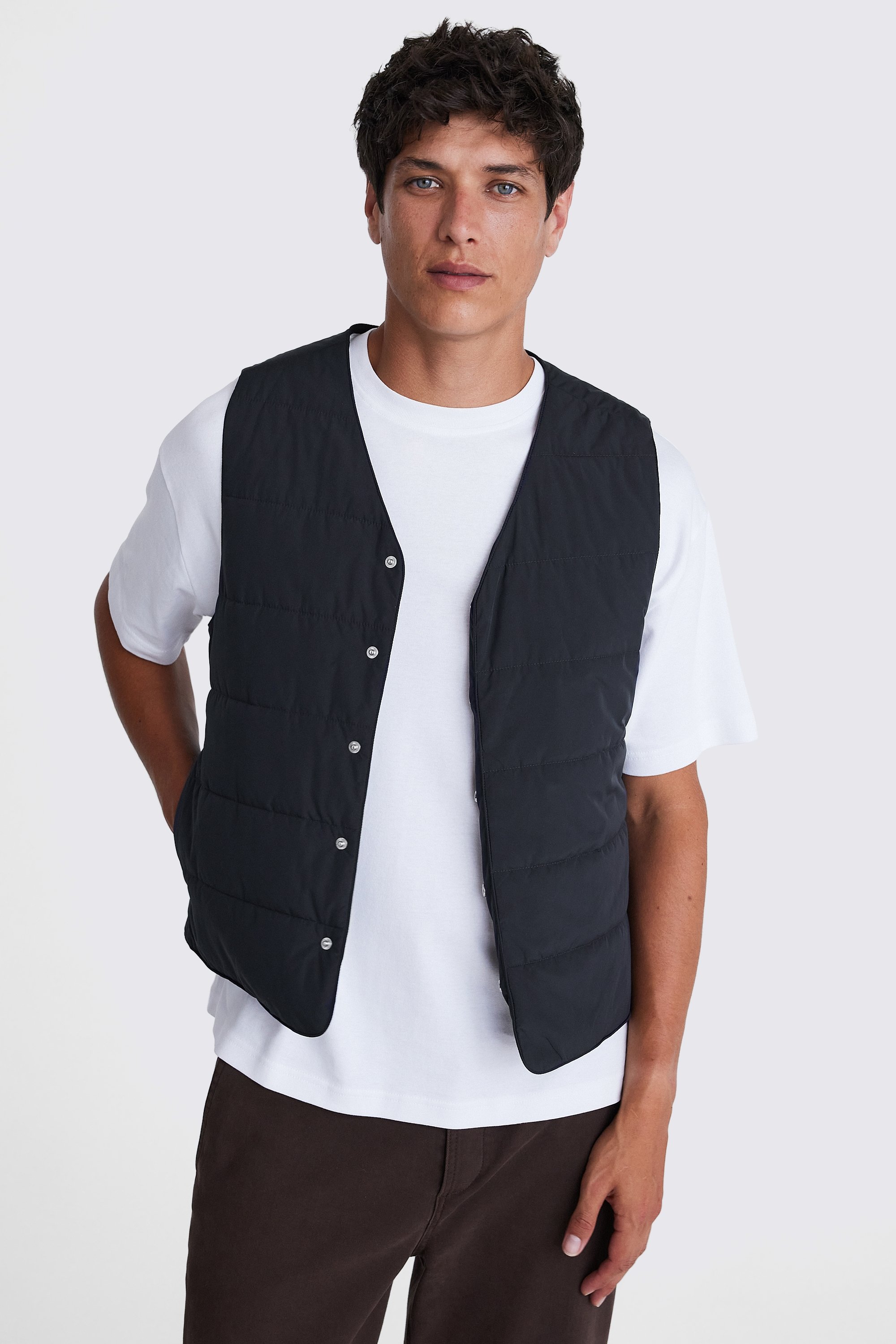 Navy Liner Gilet