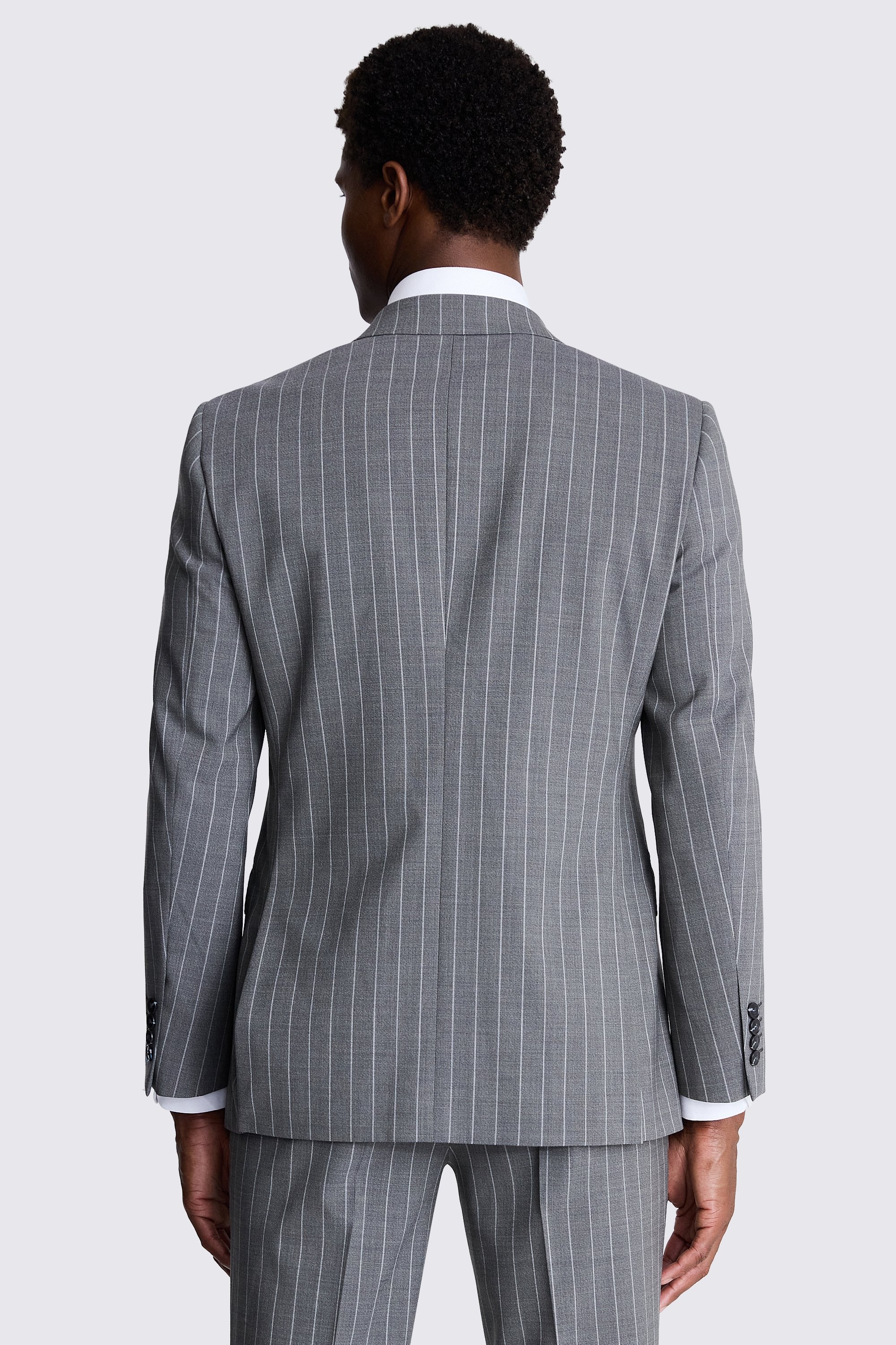 Custom Made sage stripe performance suit