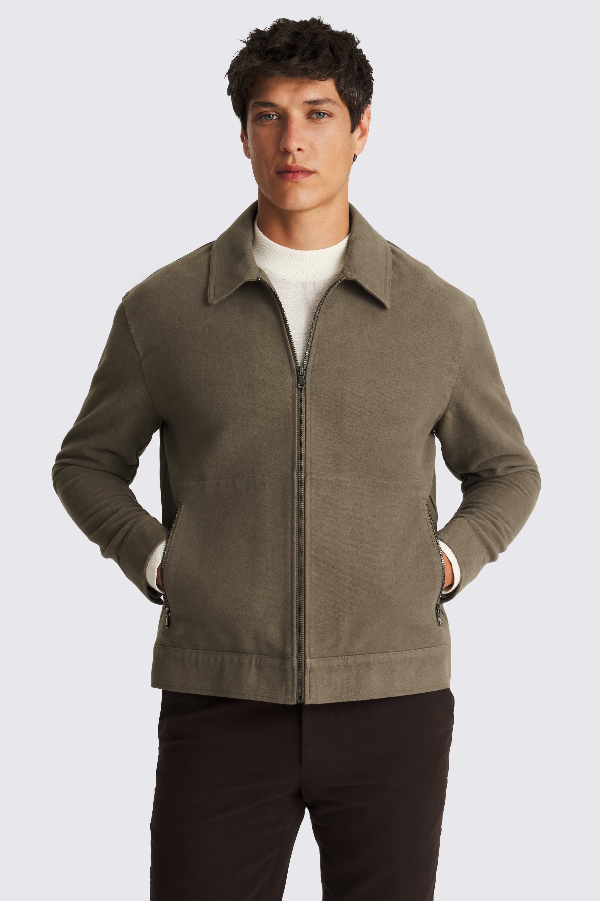 Taupe Moleskin Jacket