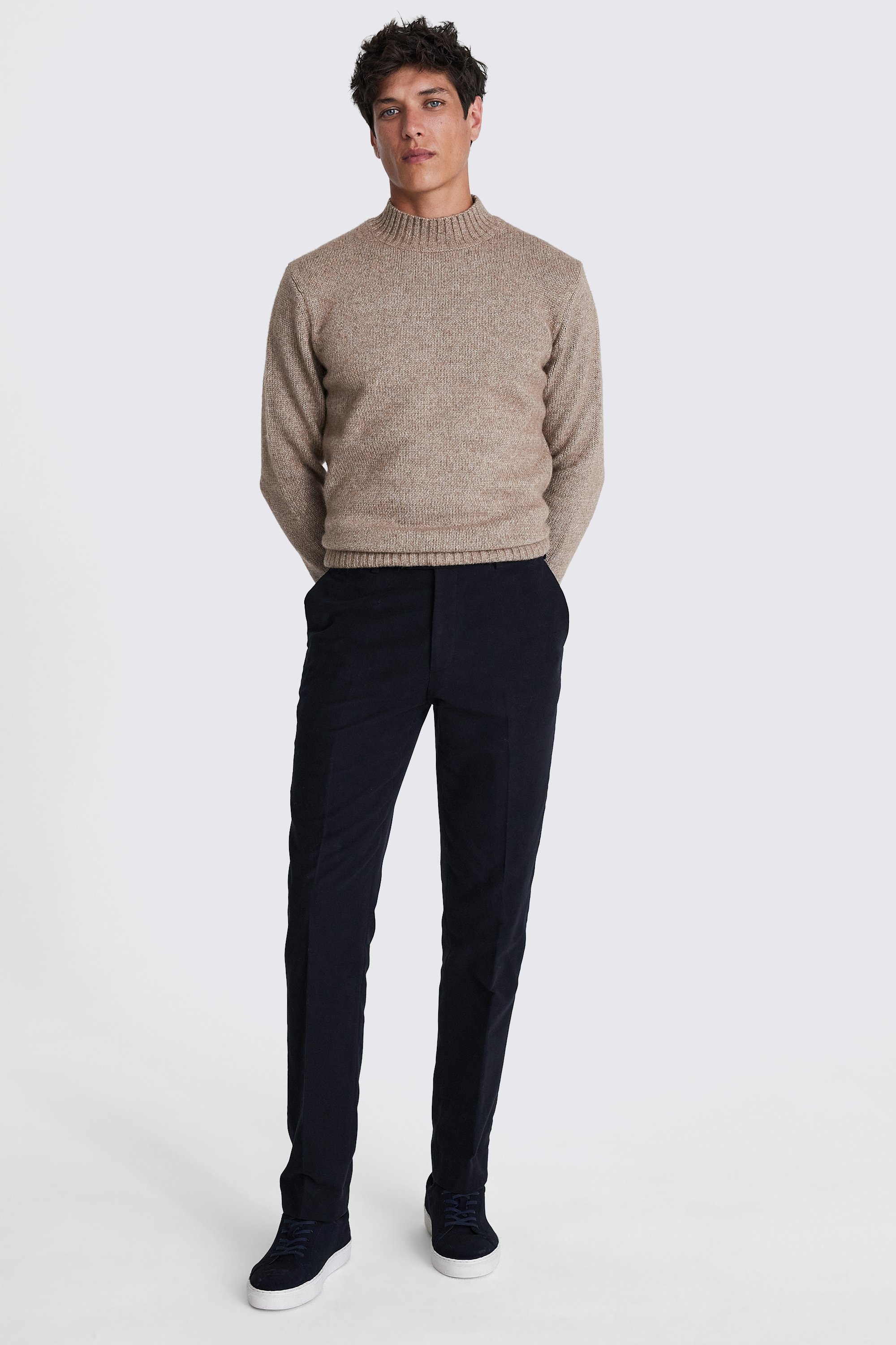 Navy Moleskin Pants
