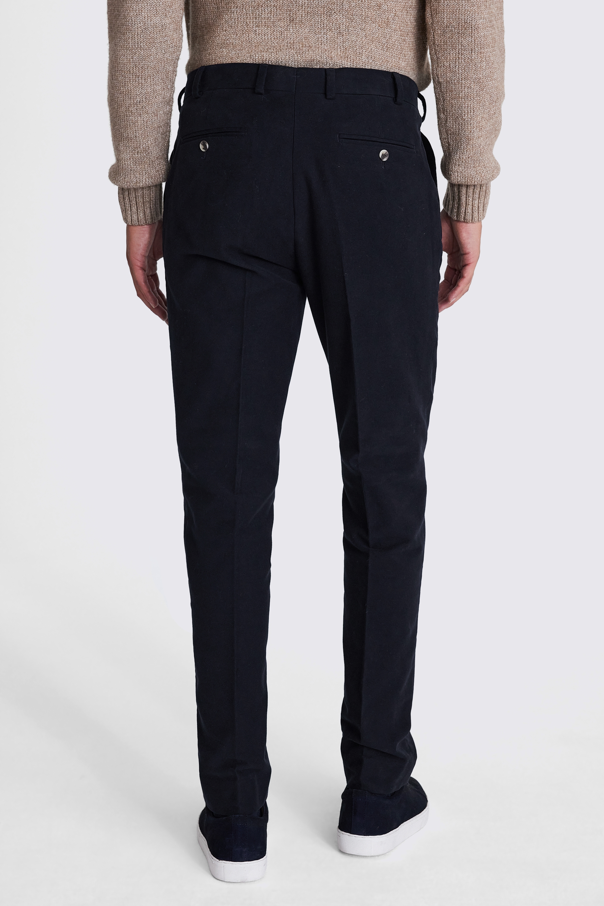 Navy Moleskin Pants