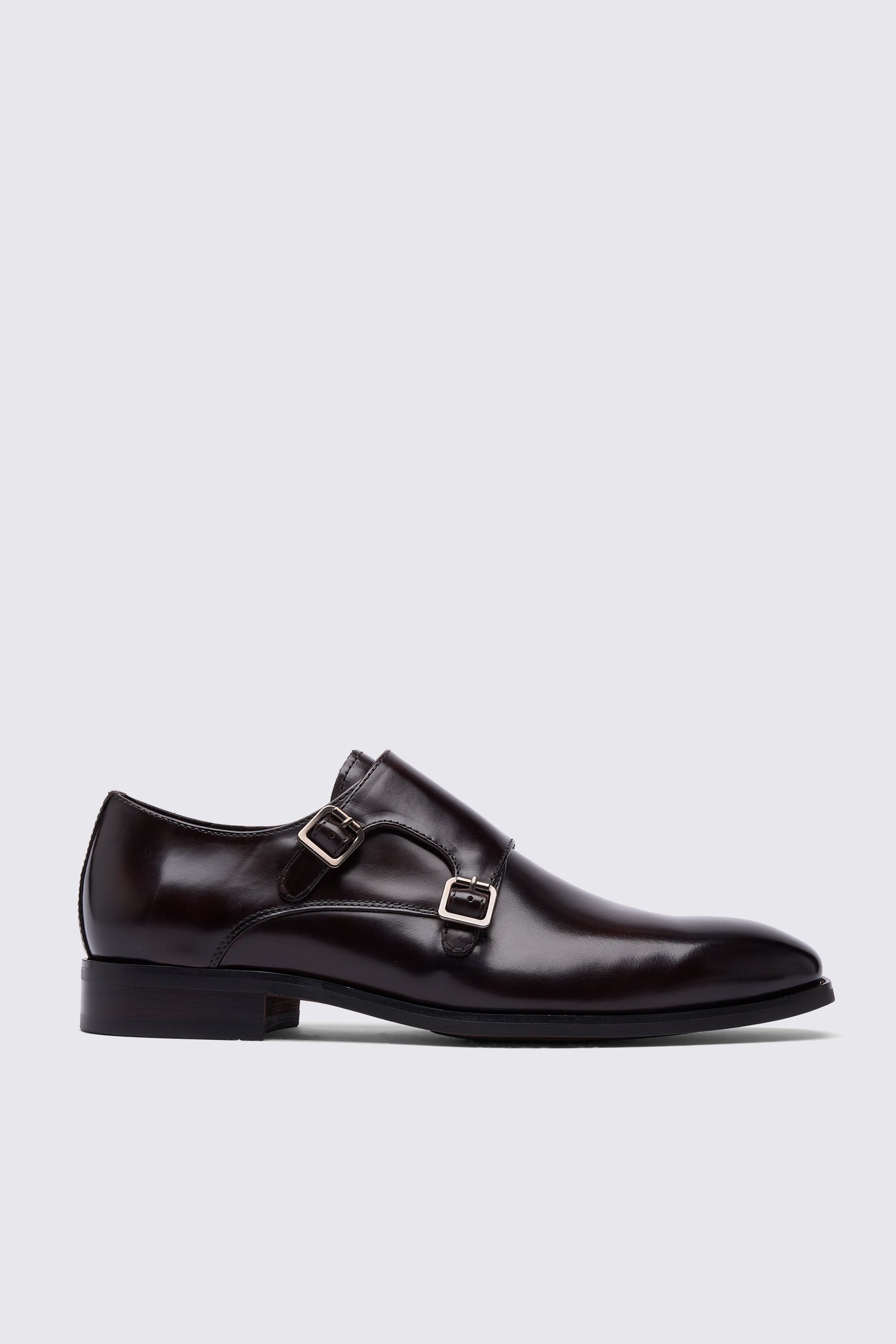 John White Monkton Brown Double Monk Shoes