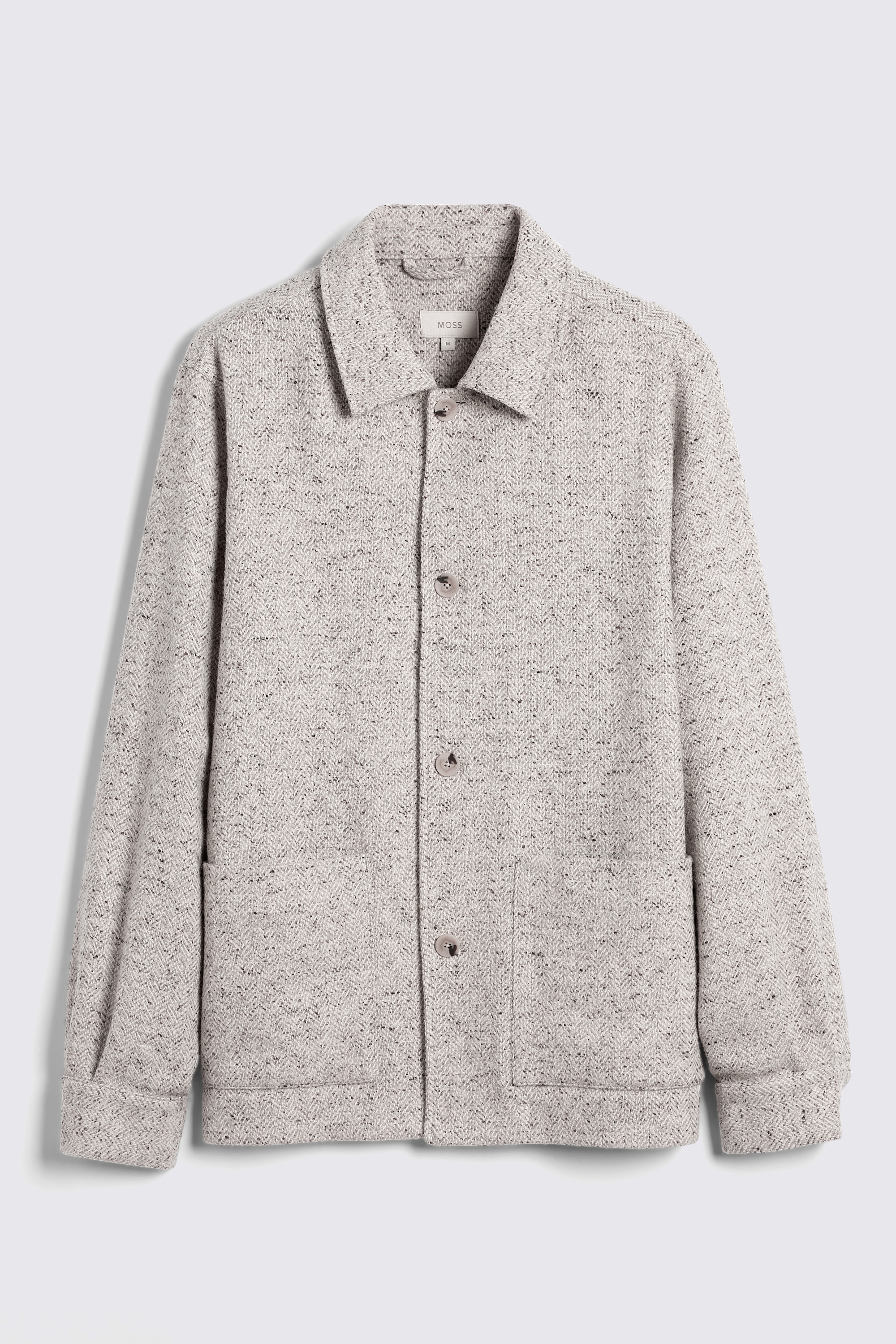 Neutral Herringbone Shacket