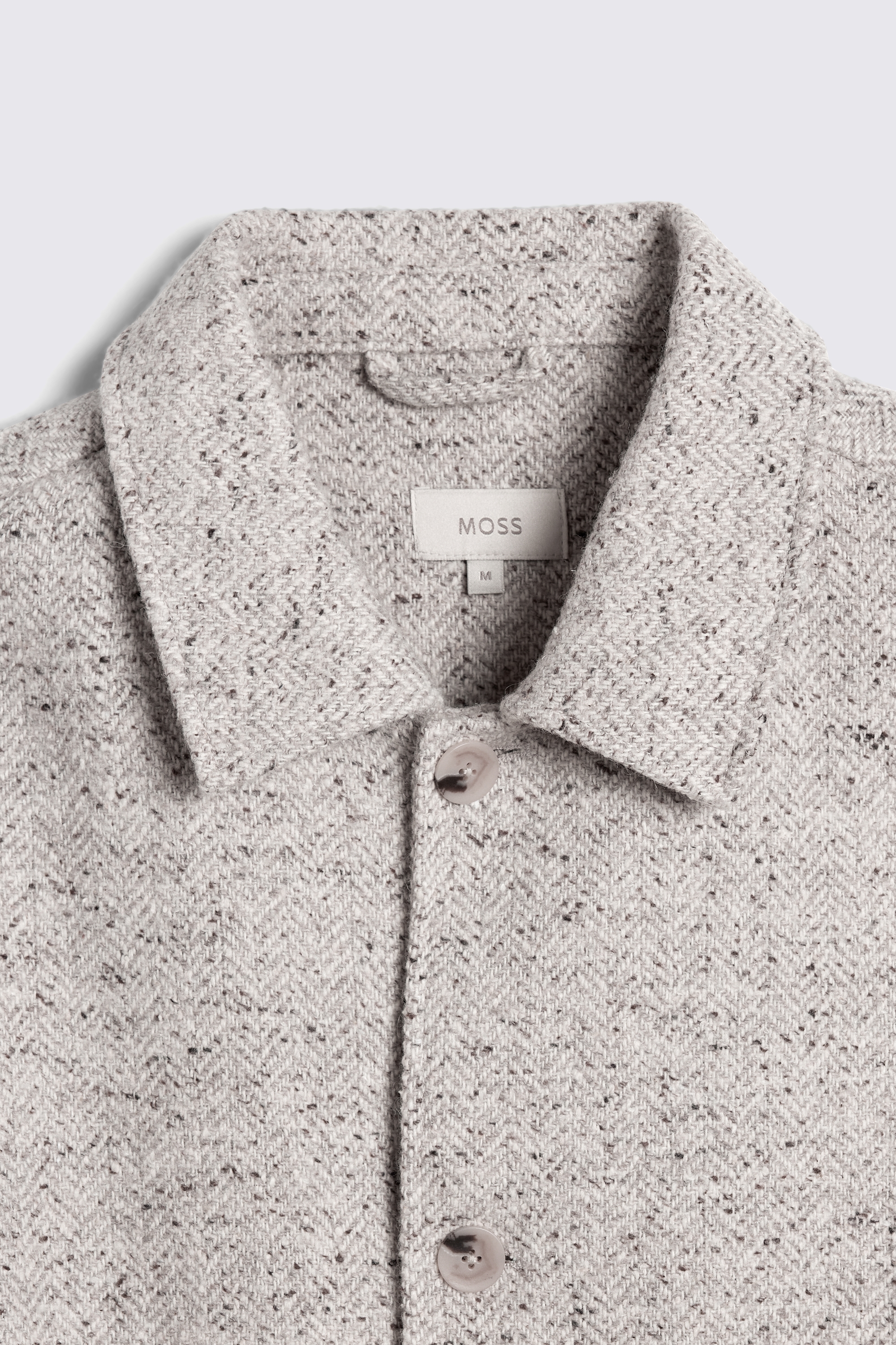 Neutral Herringbone Shacket