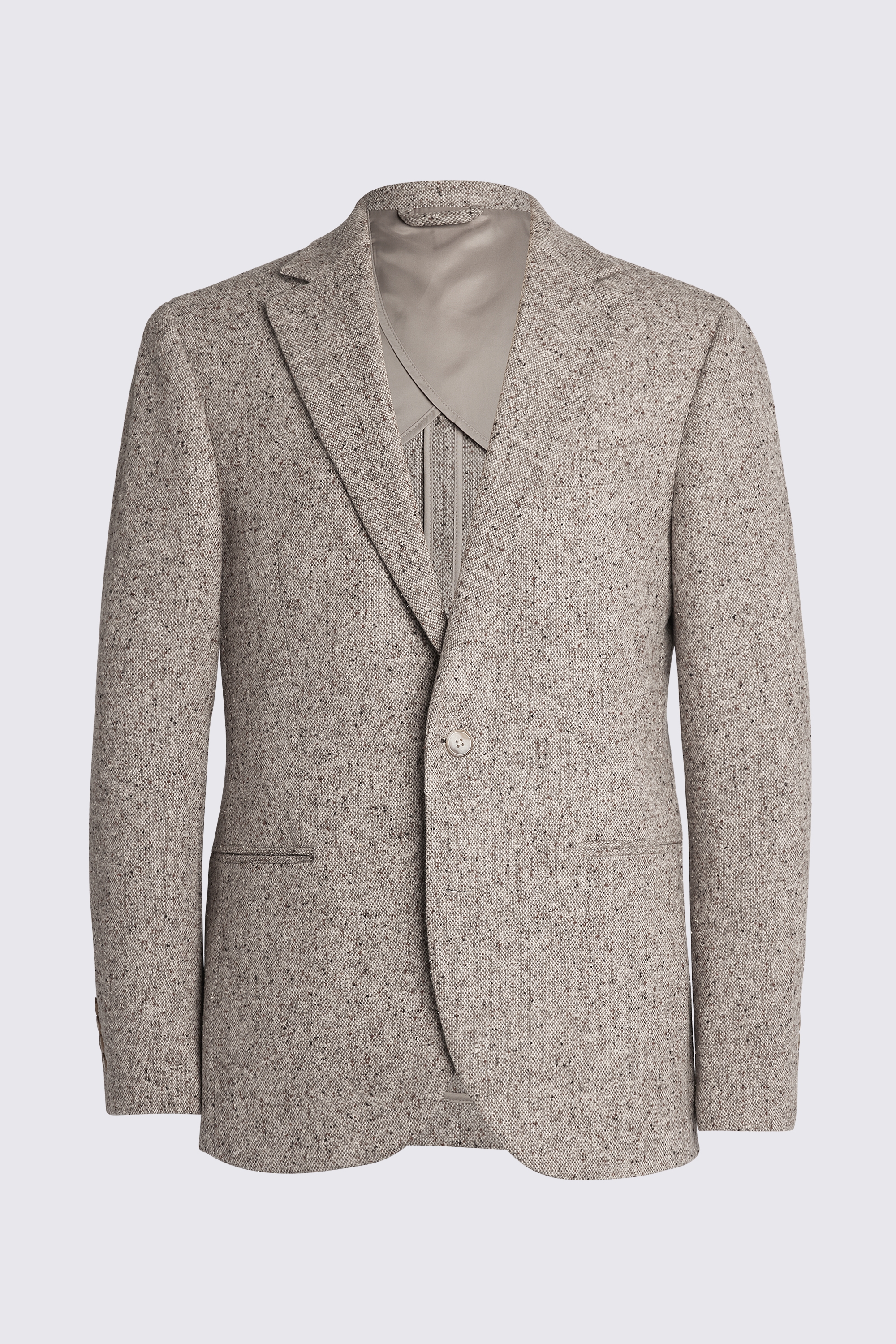 Tailored Fit Taupe Donegal Suit