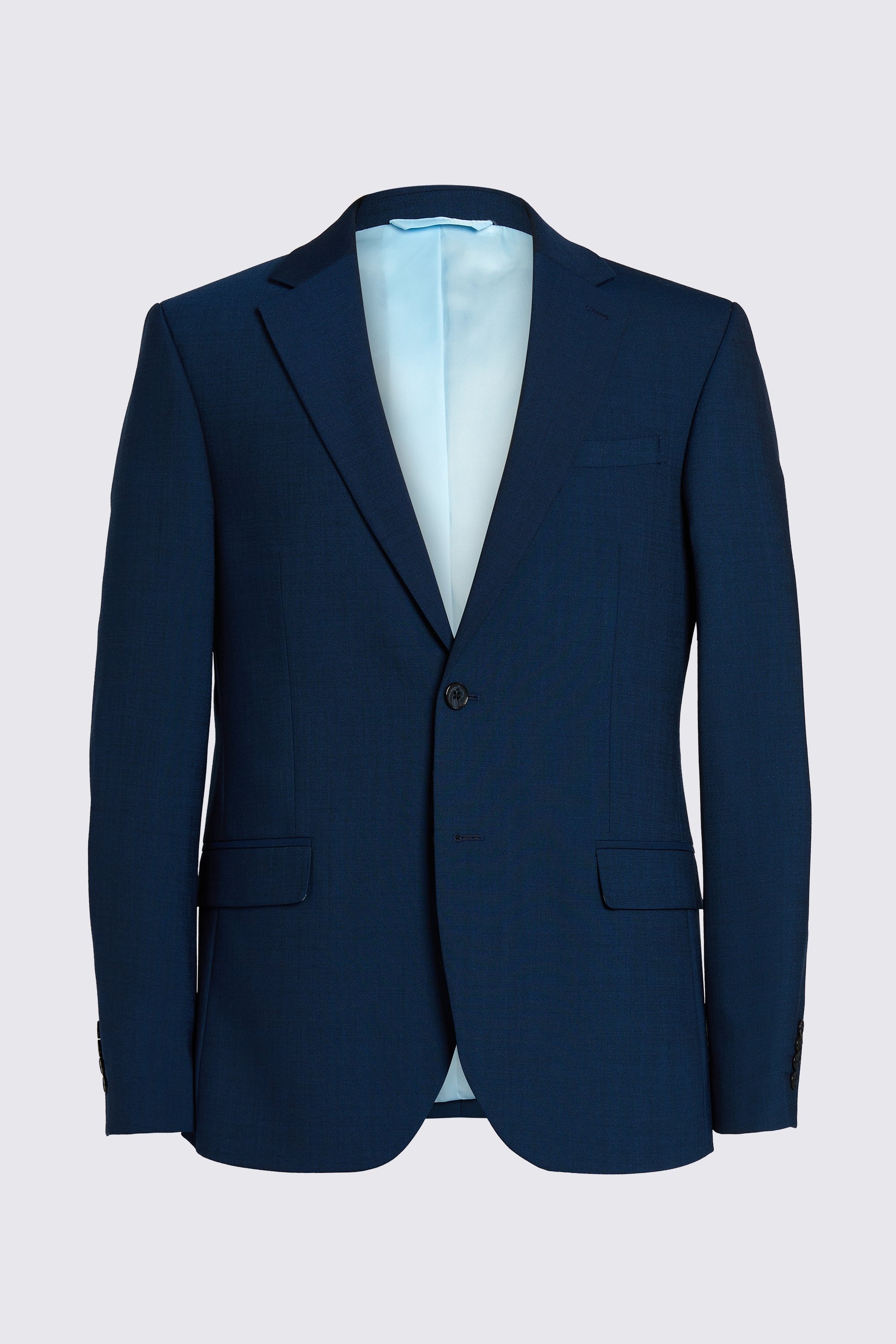 DKNY Slim Fit Blue Twill Jacket