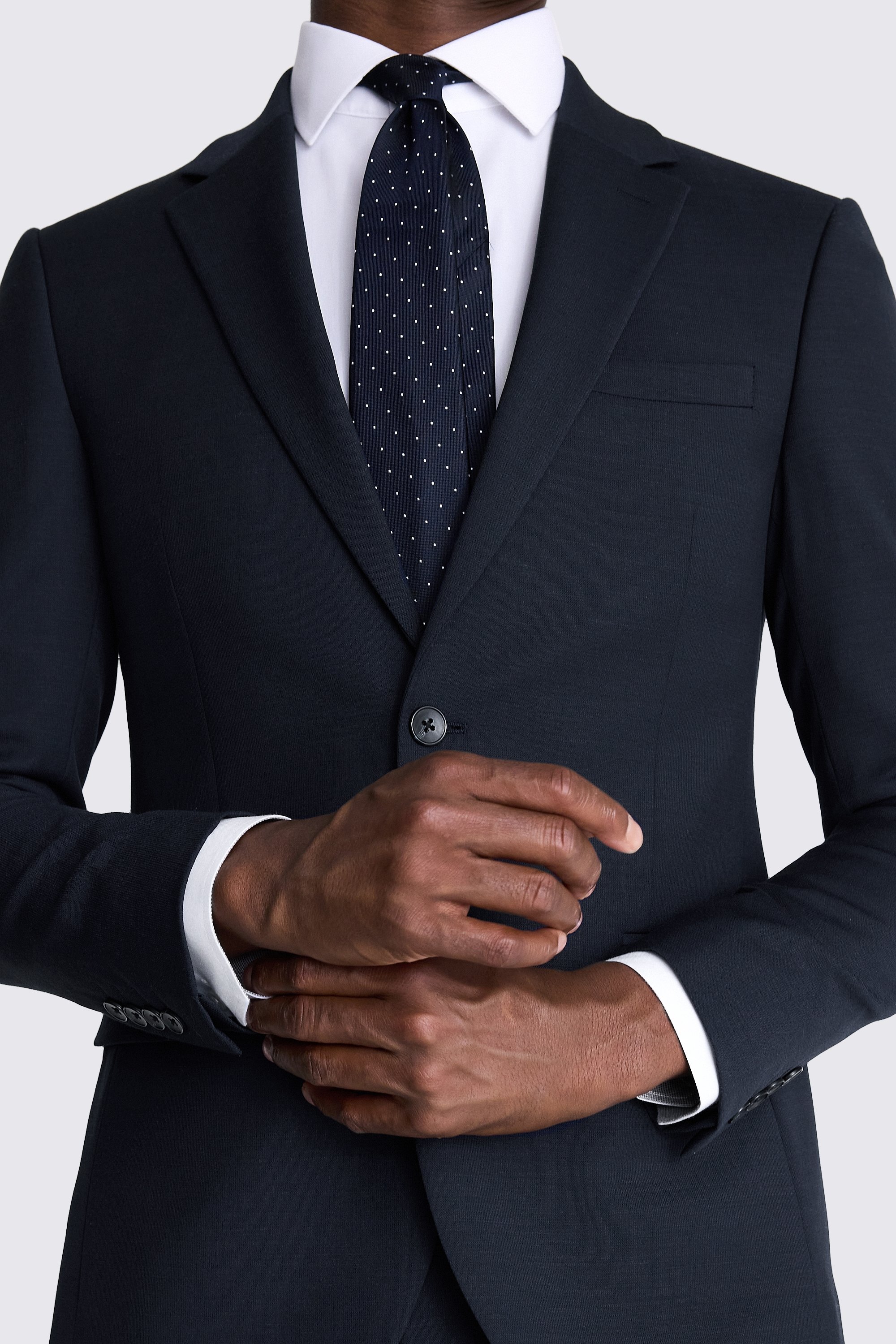 DKNY Slim Fit Navy Twill Jacket