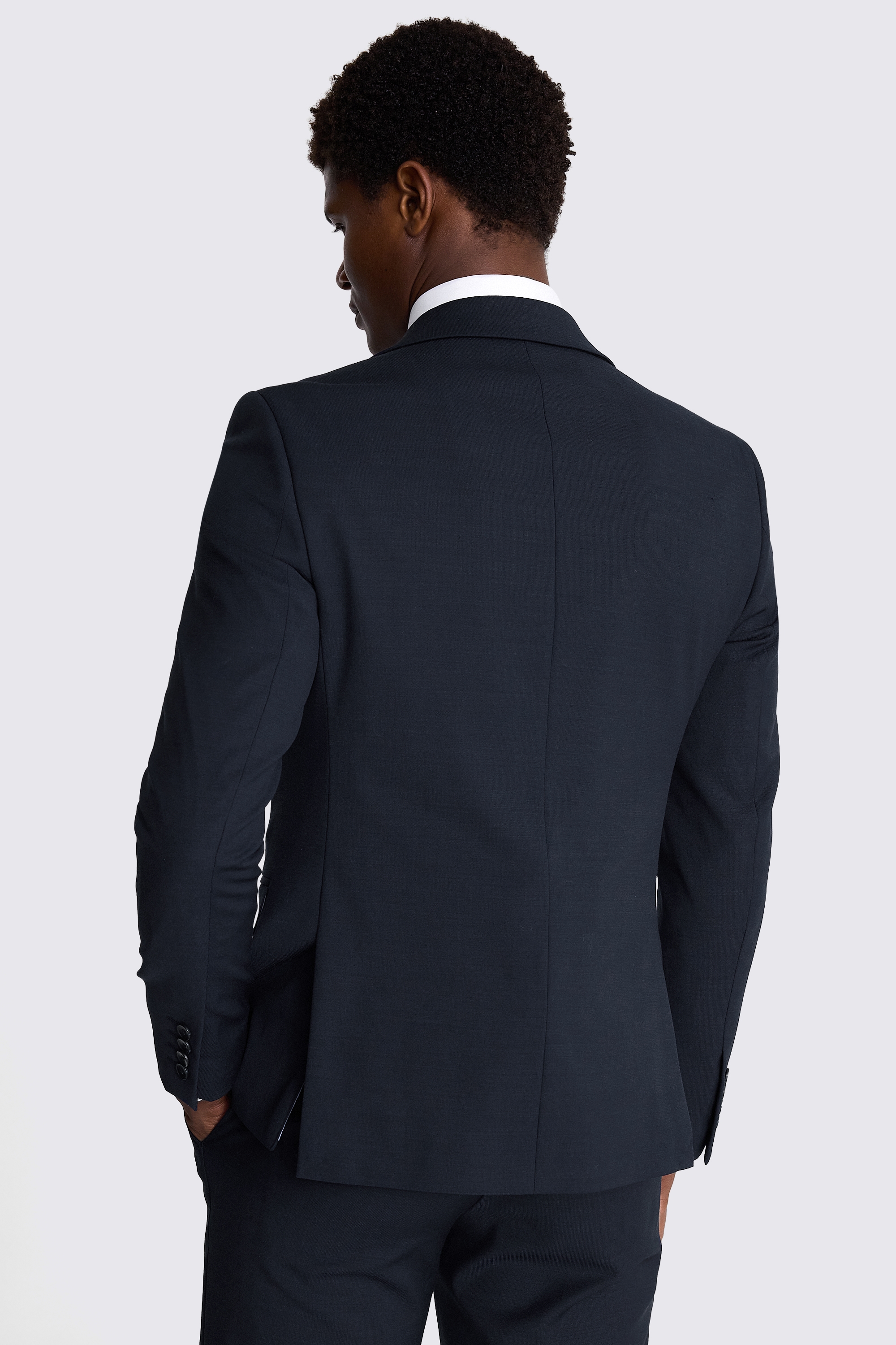 DKNY Slim Fit Navy Twill Jacket