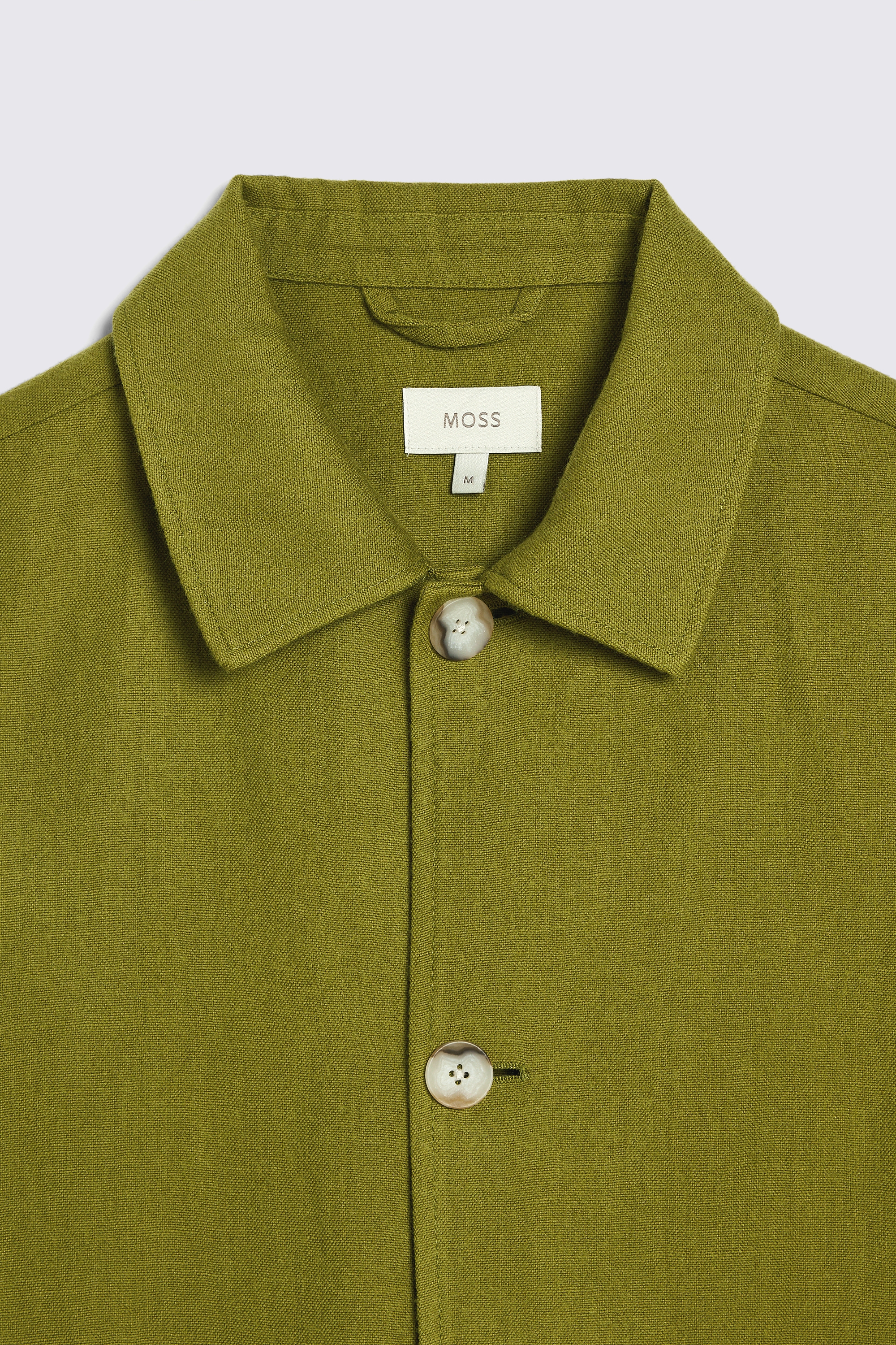 Lime Green Wool Linen Shacket
