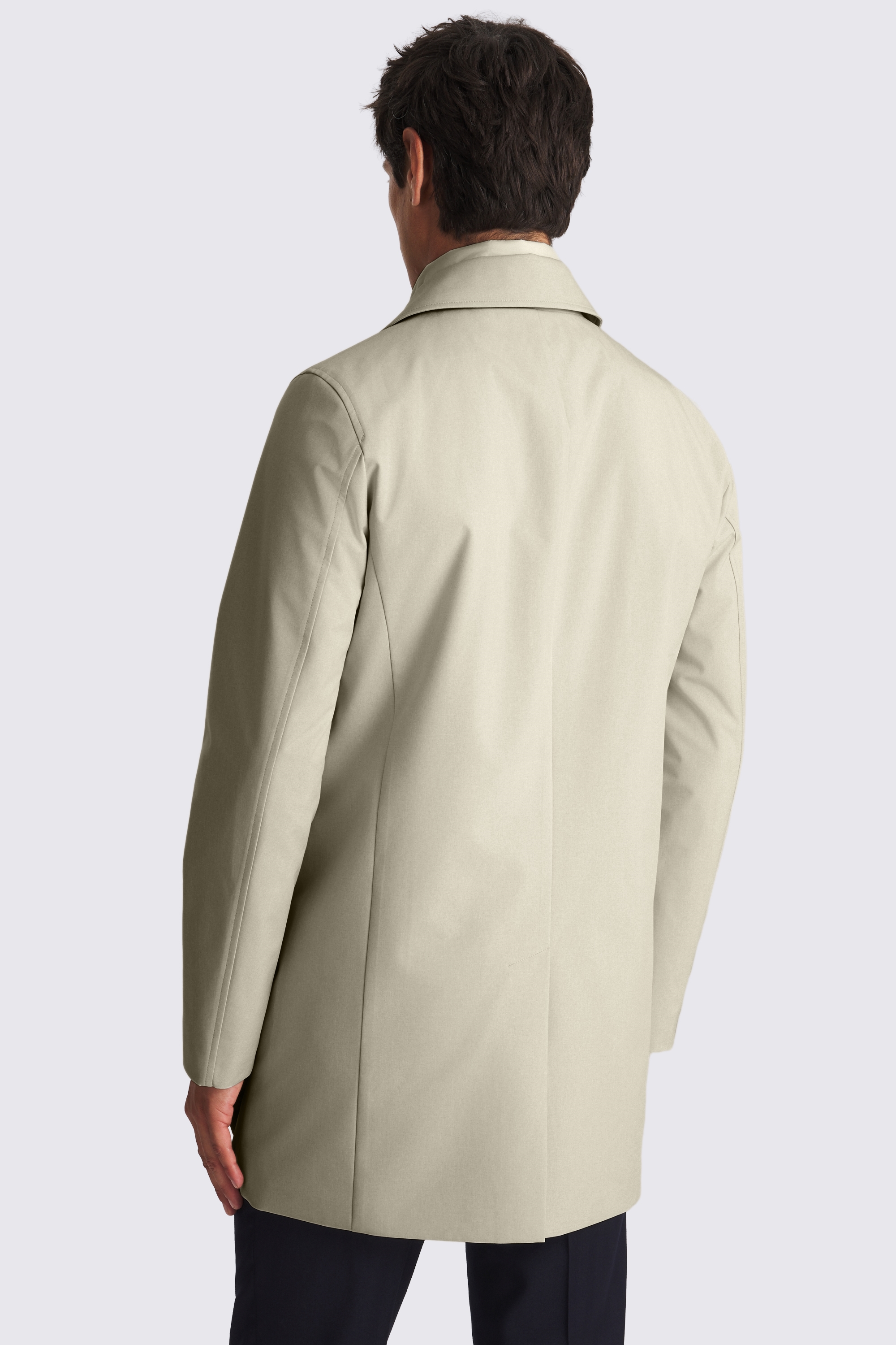 Stone Raincoat With Removable Insert
