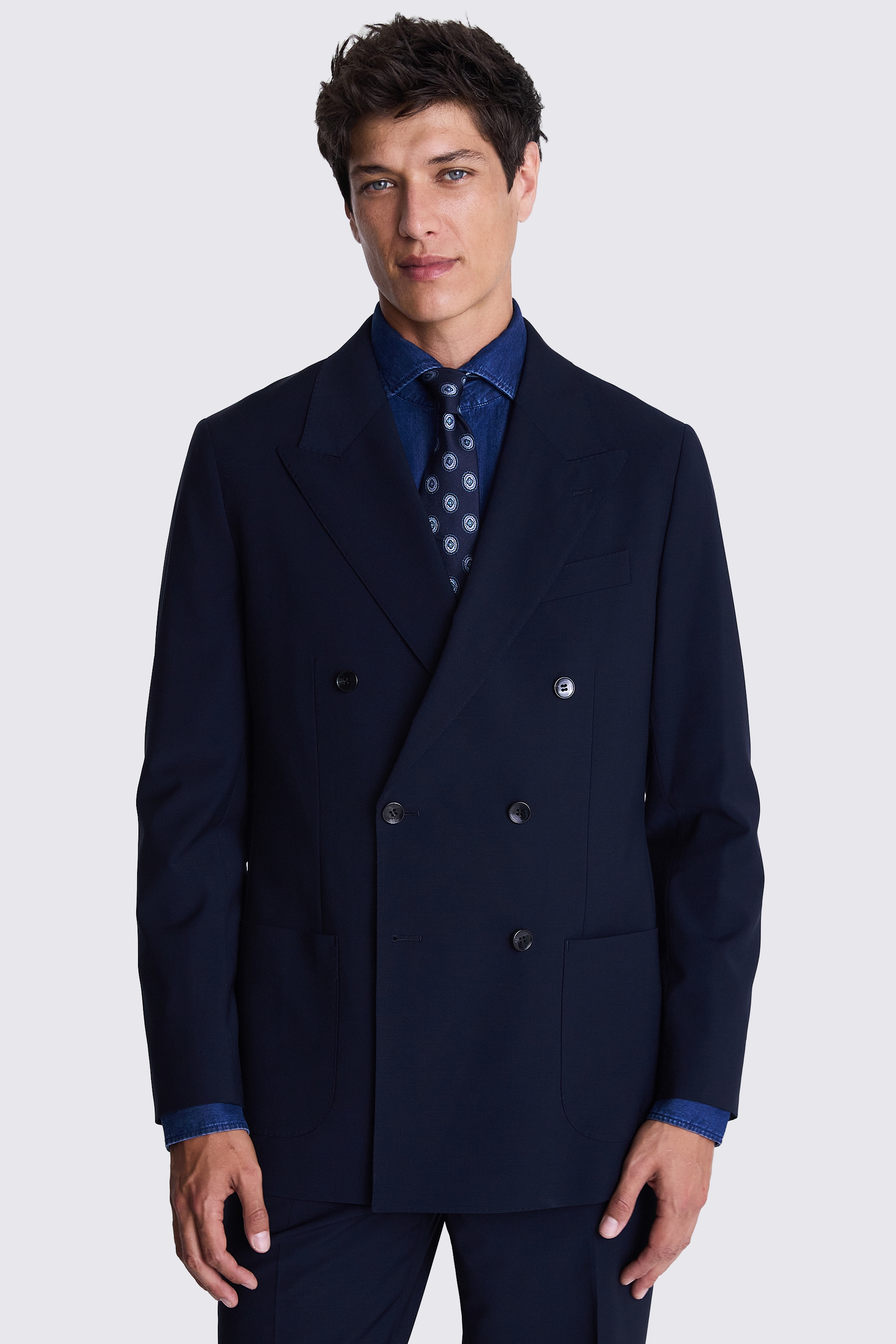 Relaxed Fit Performance Navy Jacket