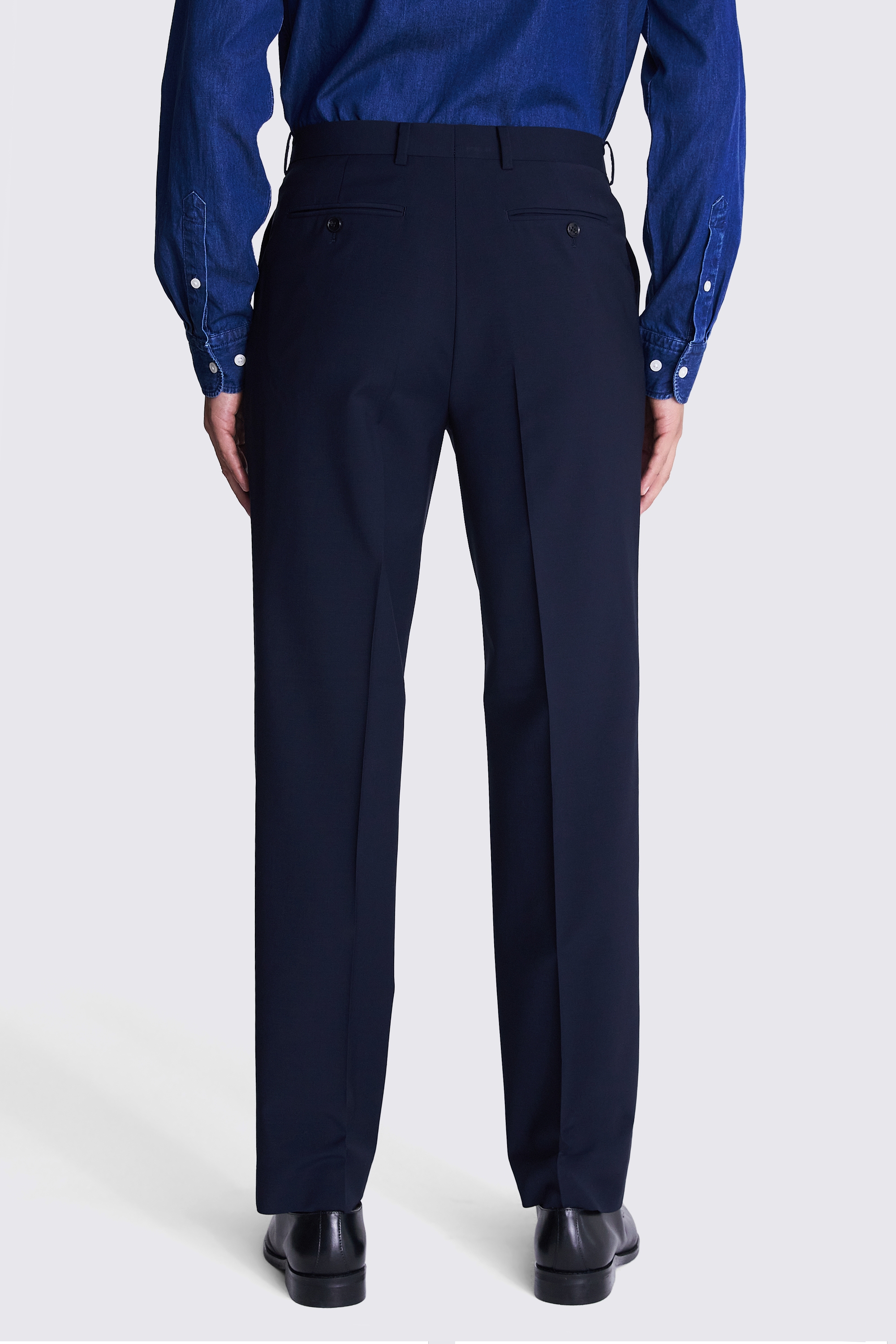Relaxed Fit Performance Navy Trousers