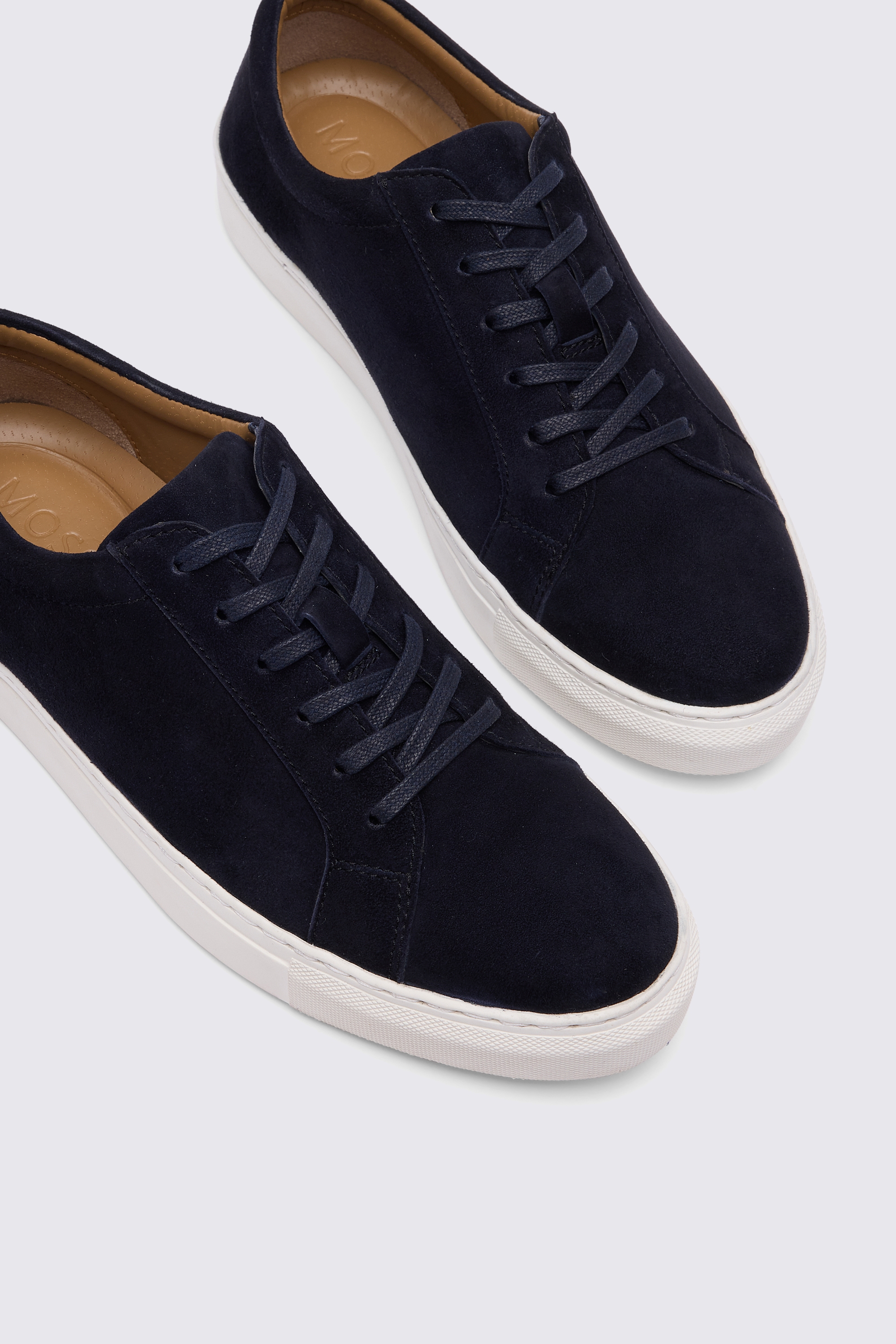 Chester Navy Suede Trainers