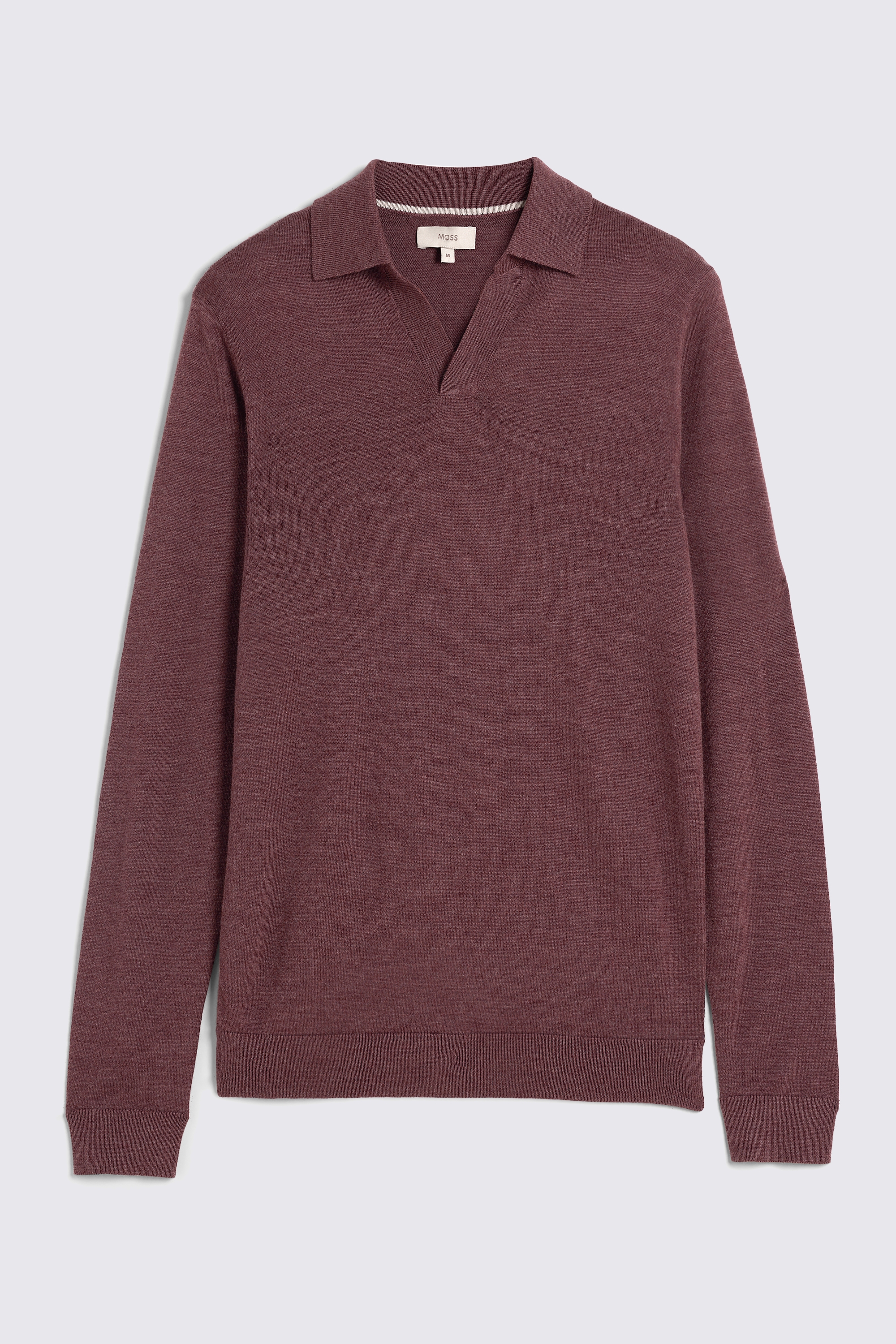 Maroon Merino Skipper Polo