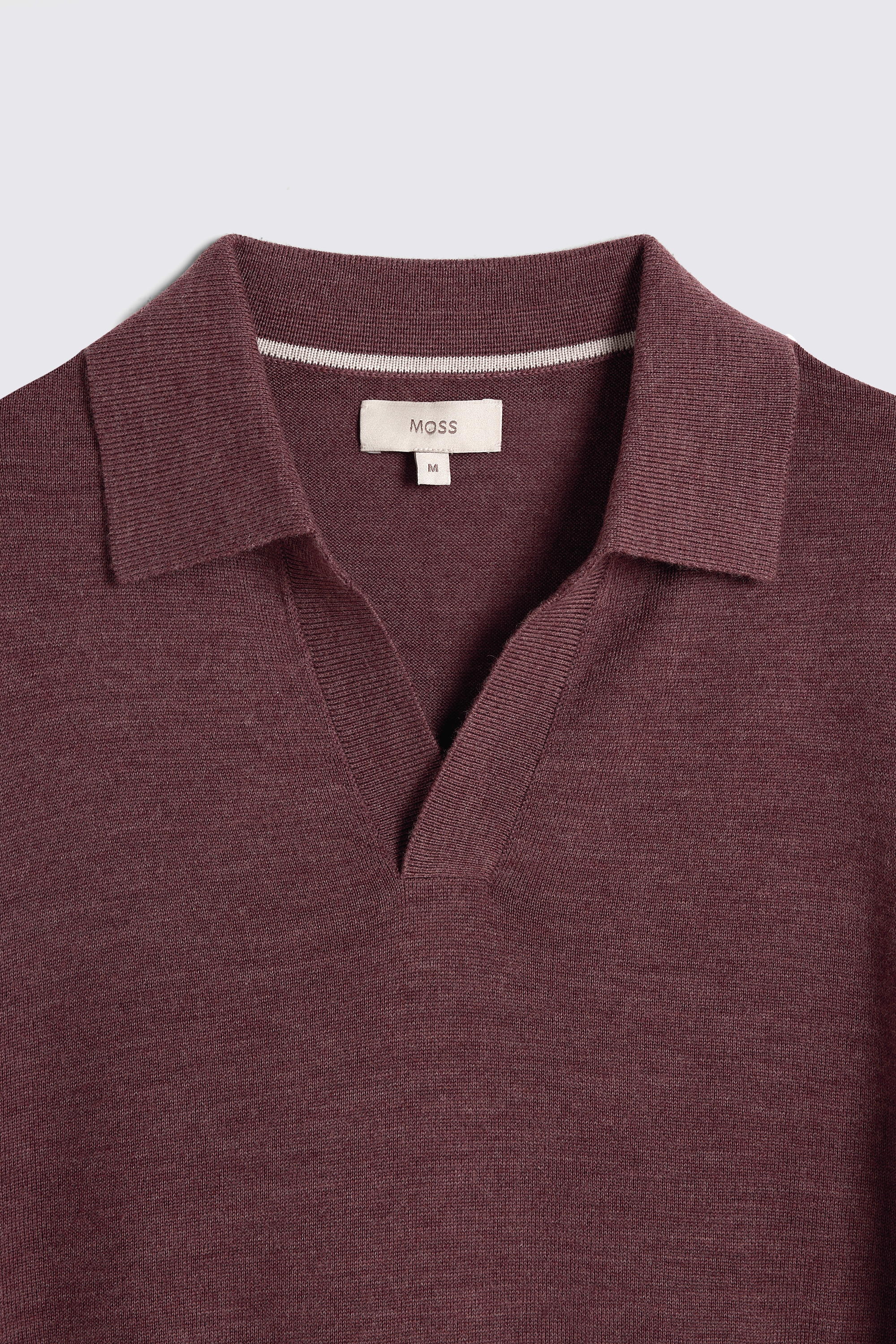 Maroon Merino Skipper Polo