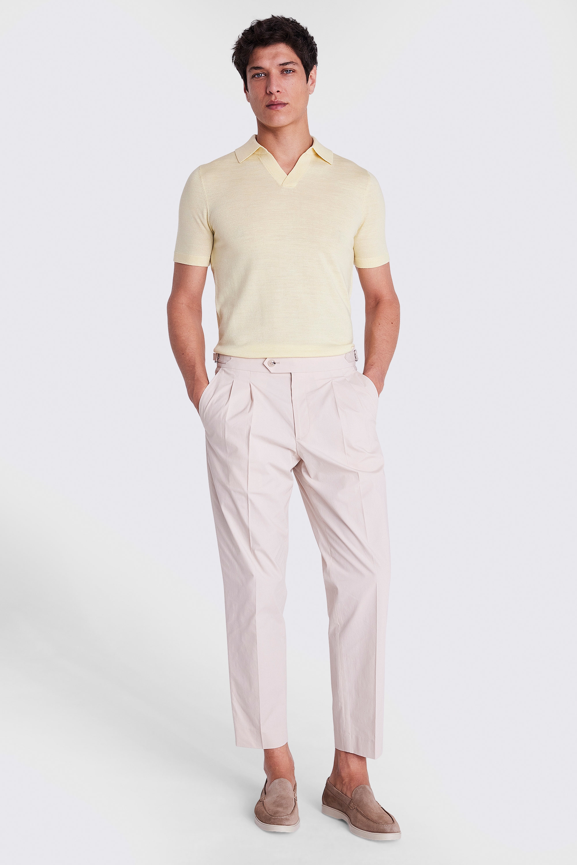 Yellow Merino Skipper Polo