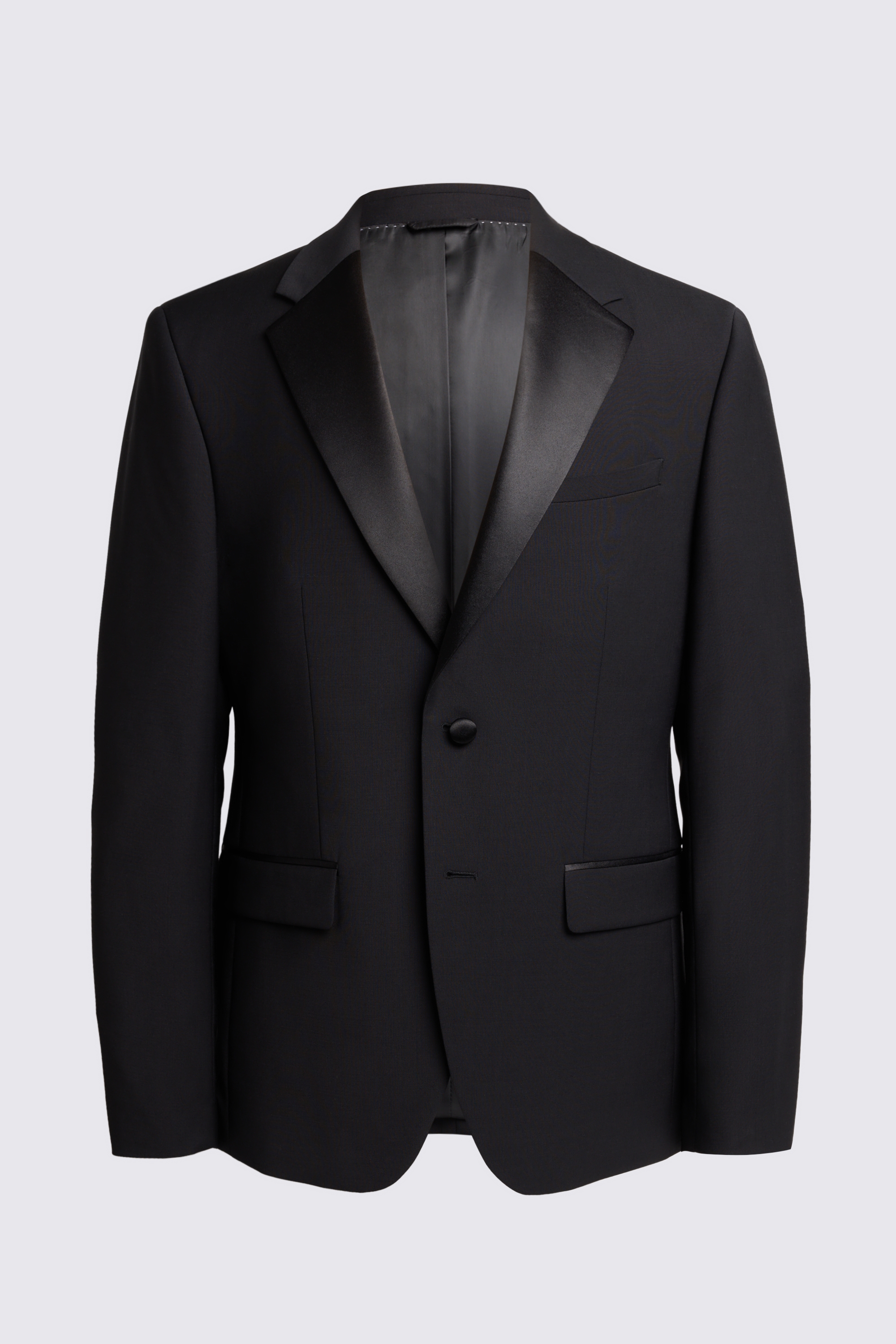 Slim Fit Notch Lapel Black Nano Jacket | Buy Online at Moss