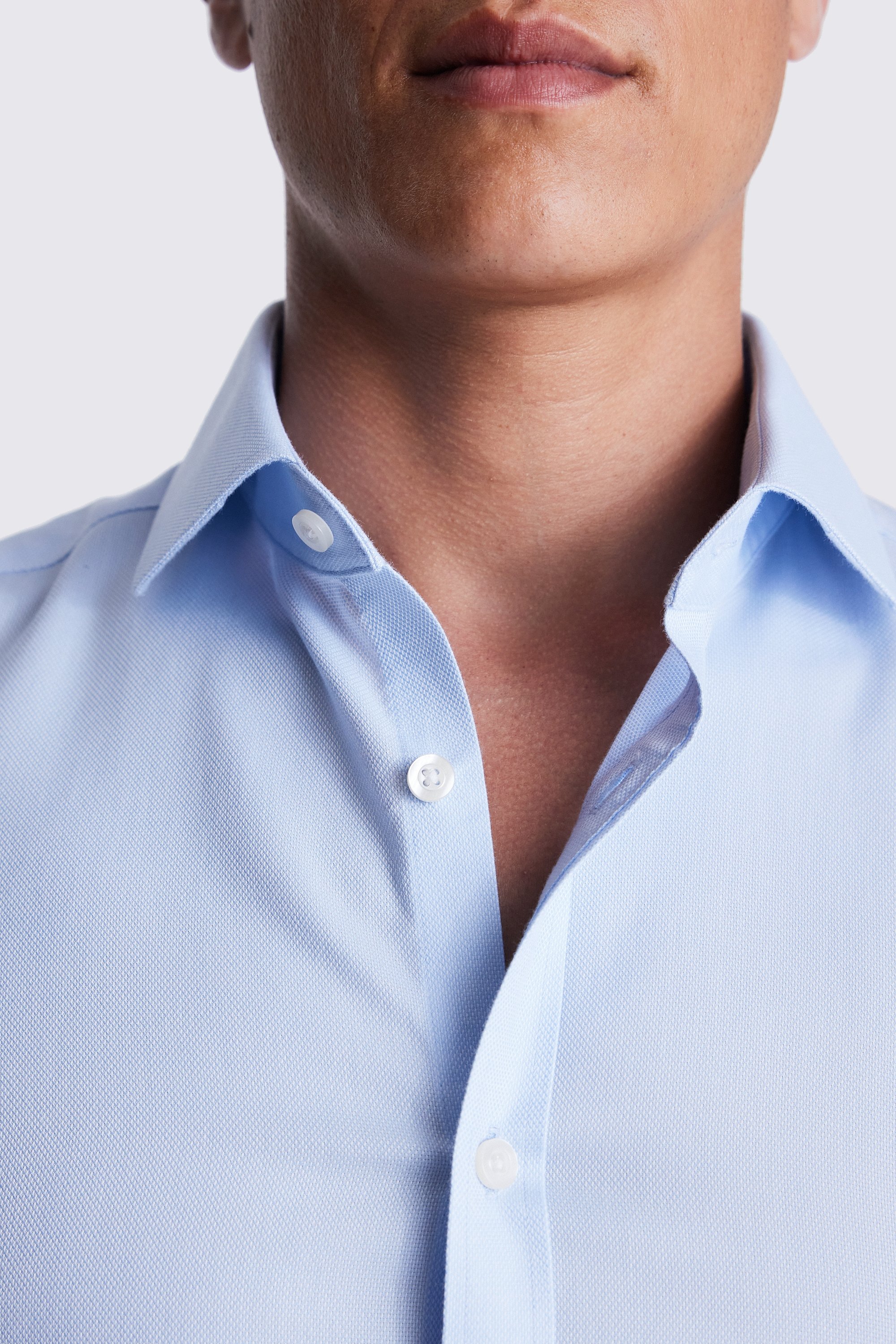 Slim Fit Sky Royal Oxford Non-Iron Shirt