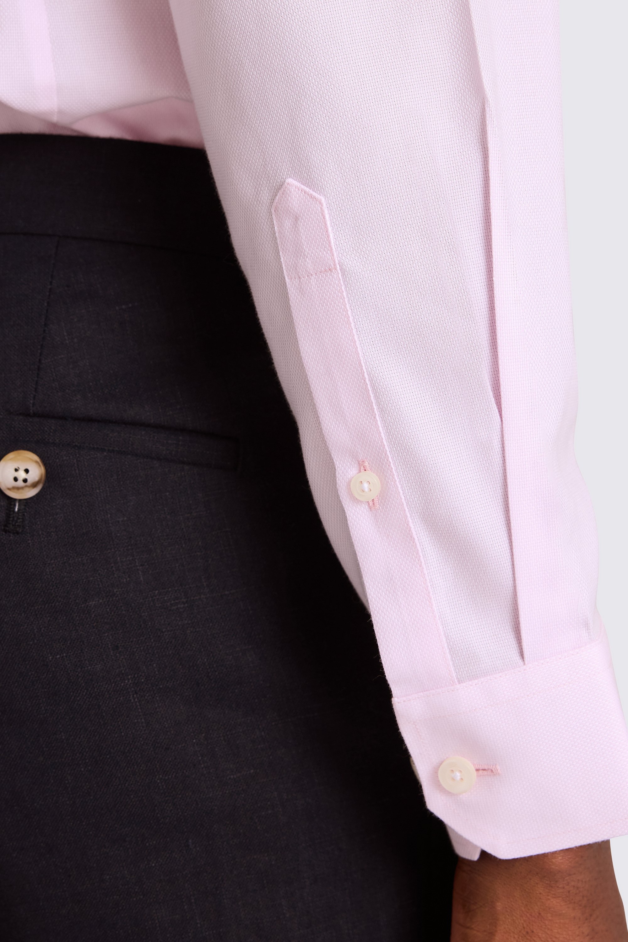 Slim Fit Pink Royal Oxford Non Iron Shirt