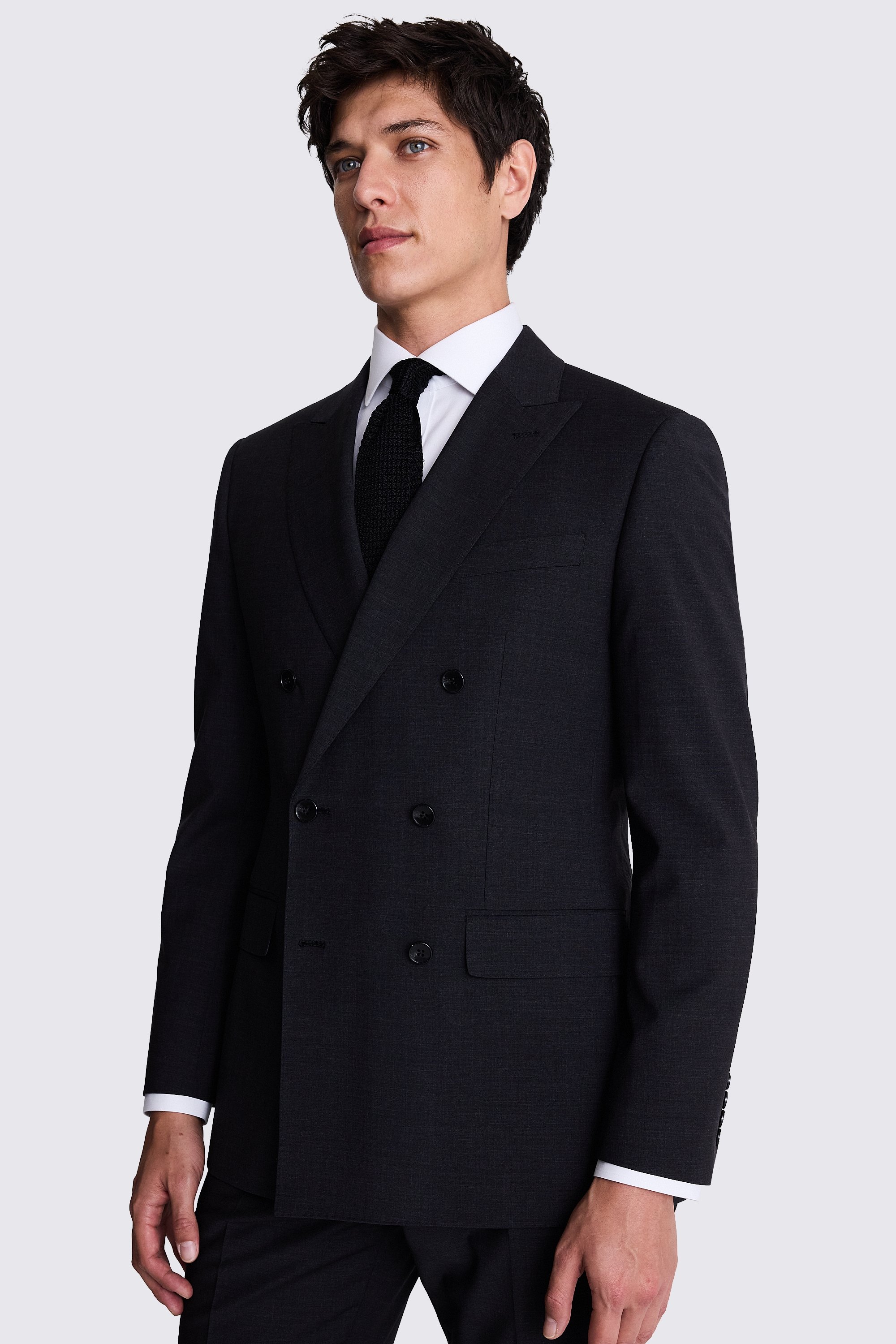 Tailored Fit Charcoal Performance Jacket