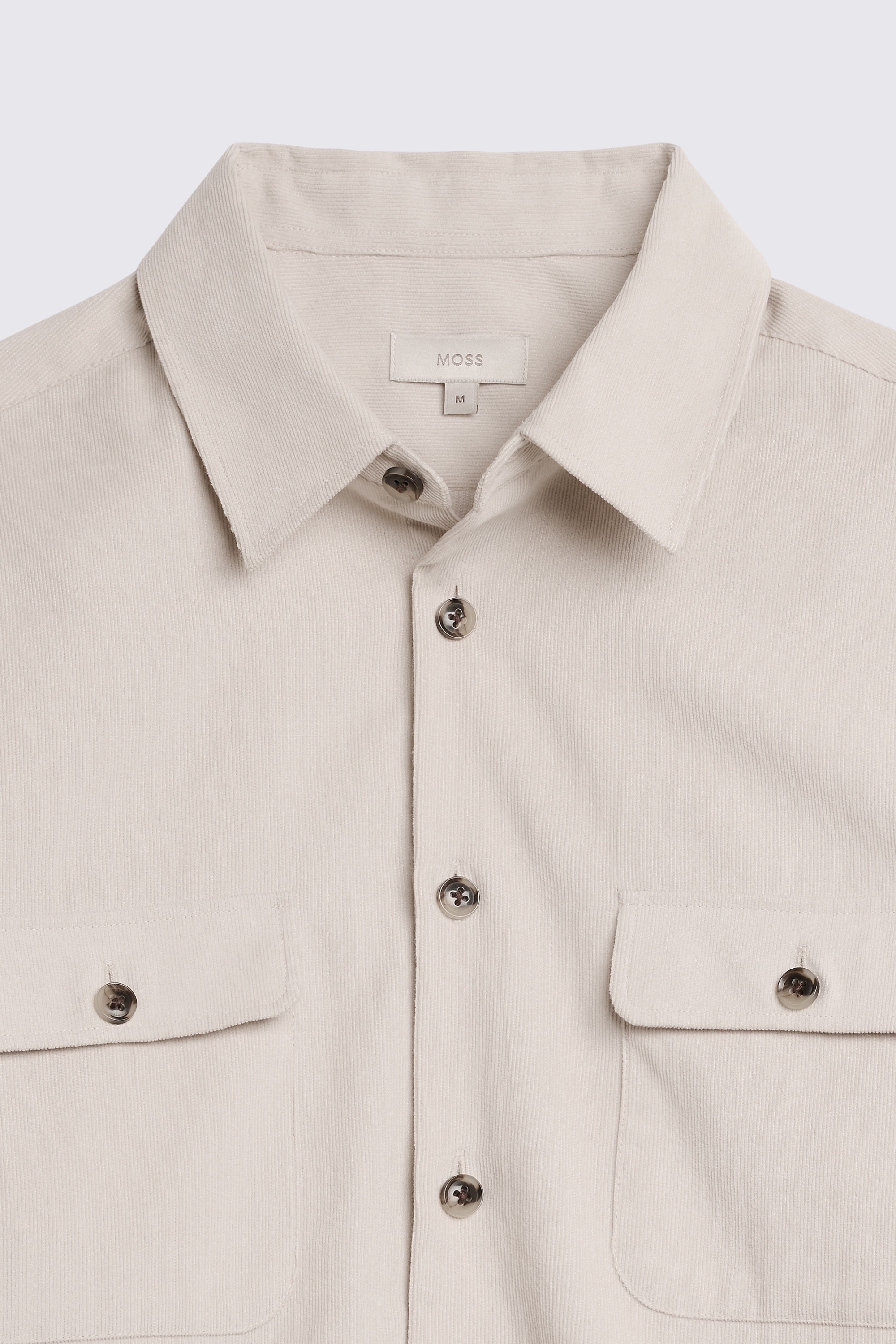 Off White Lightweight Corduroy Overshirt