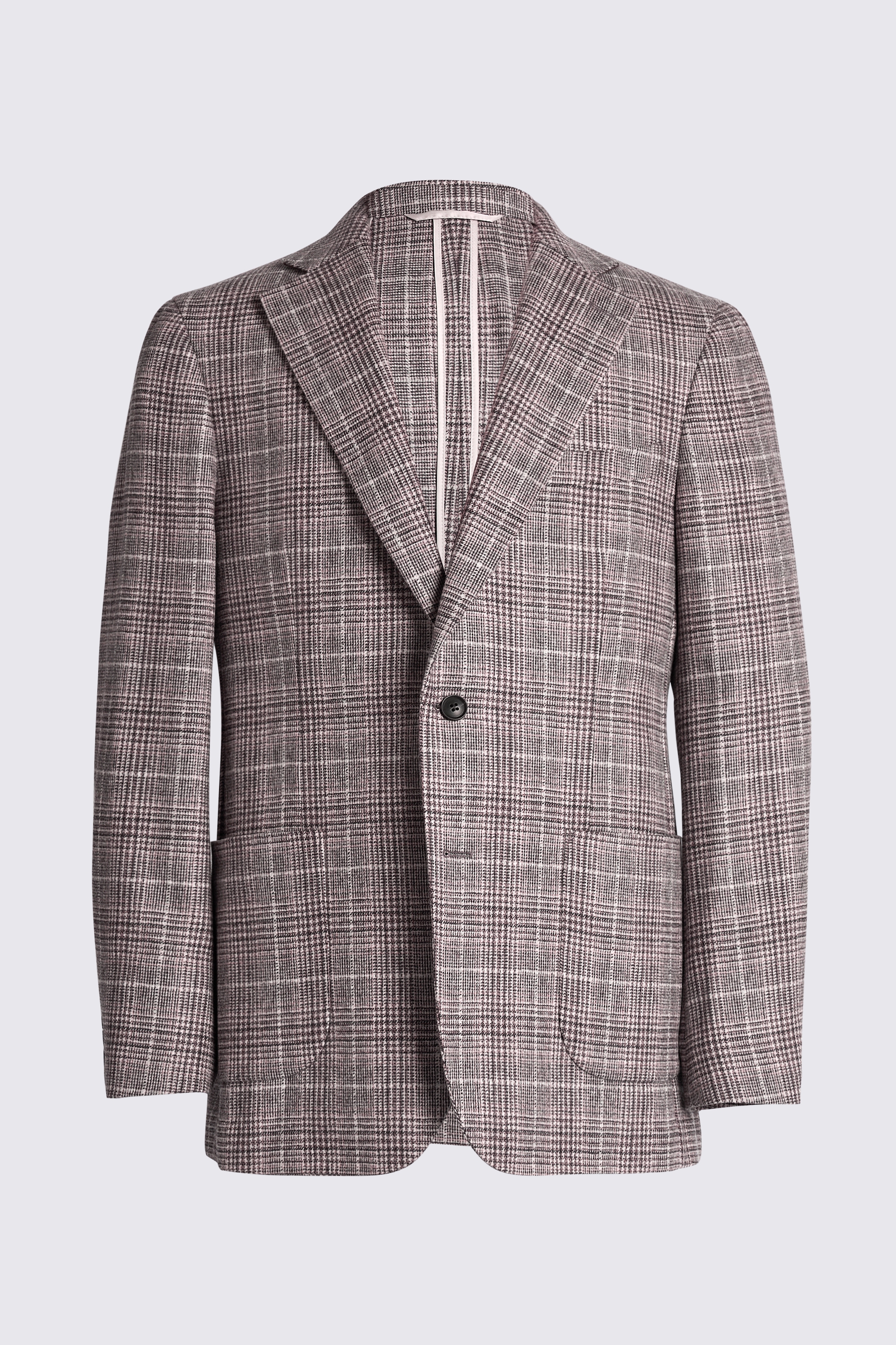 Italian Taupe Check Jacket