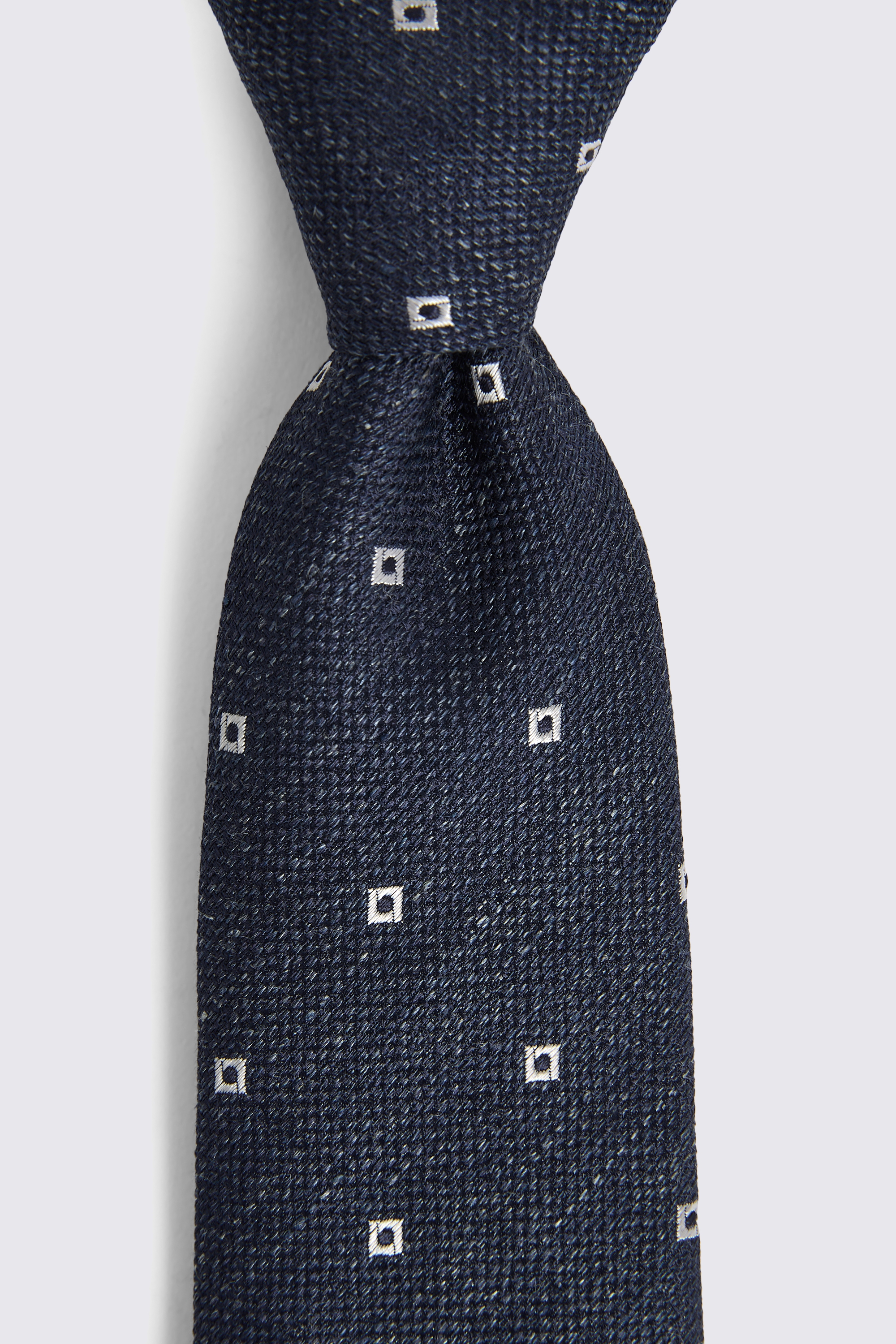 Italian Navy Ditsy Diamond Tie