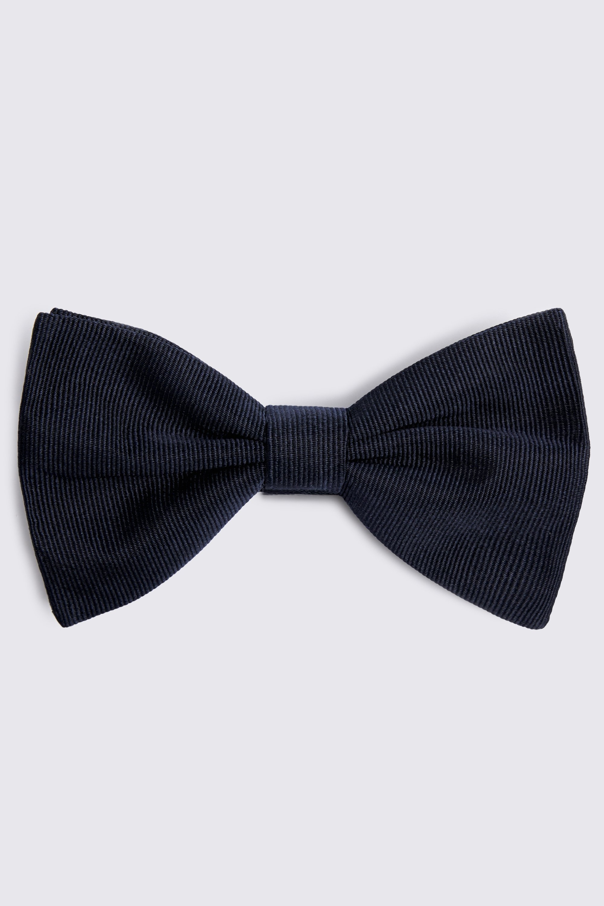Navy Bottinelli Silk Grosgrain Bow Tie