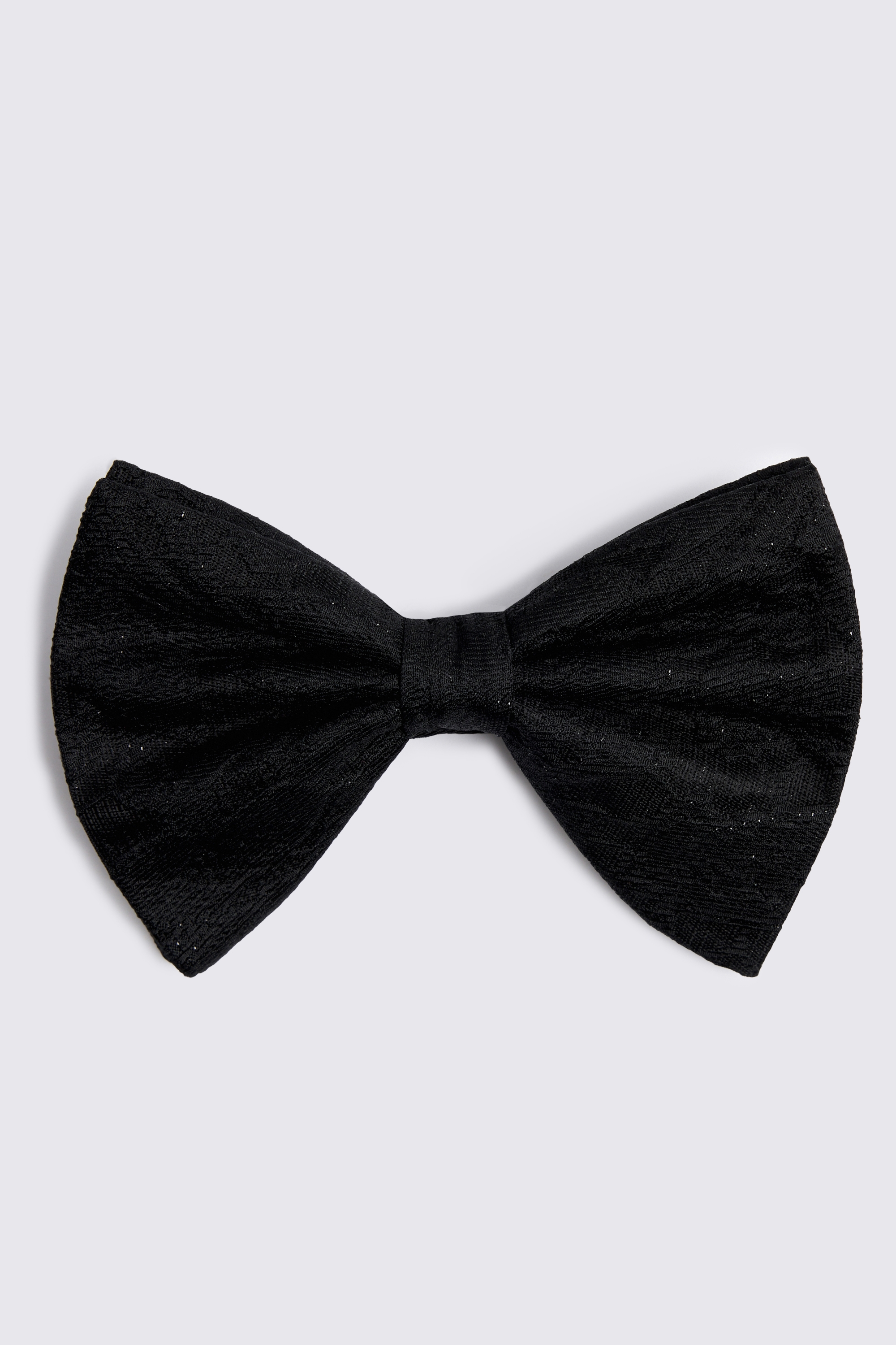 Black Floral Lurex Bow Tie