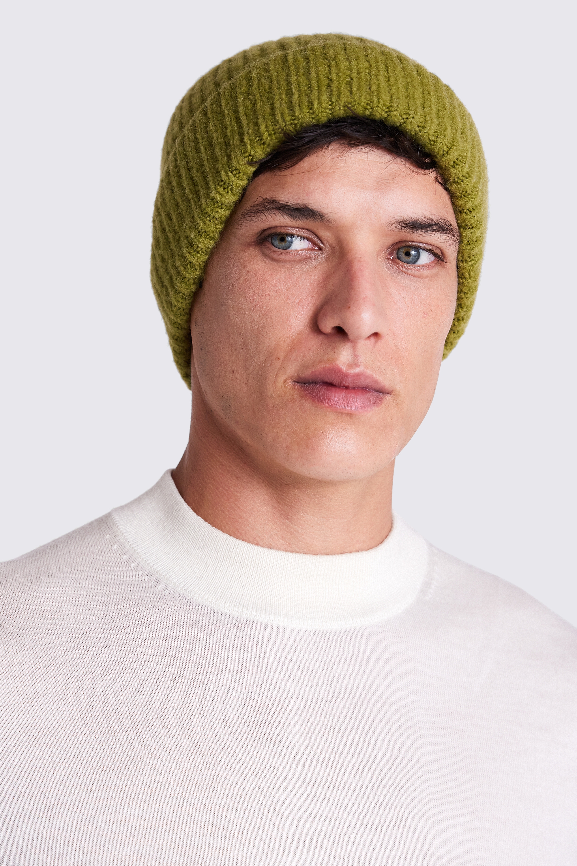 Acid Lime Oversized Brushed Beanie