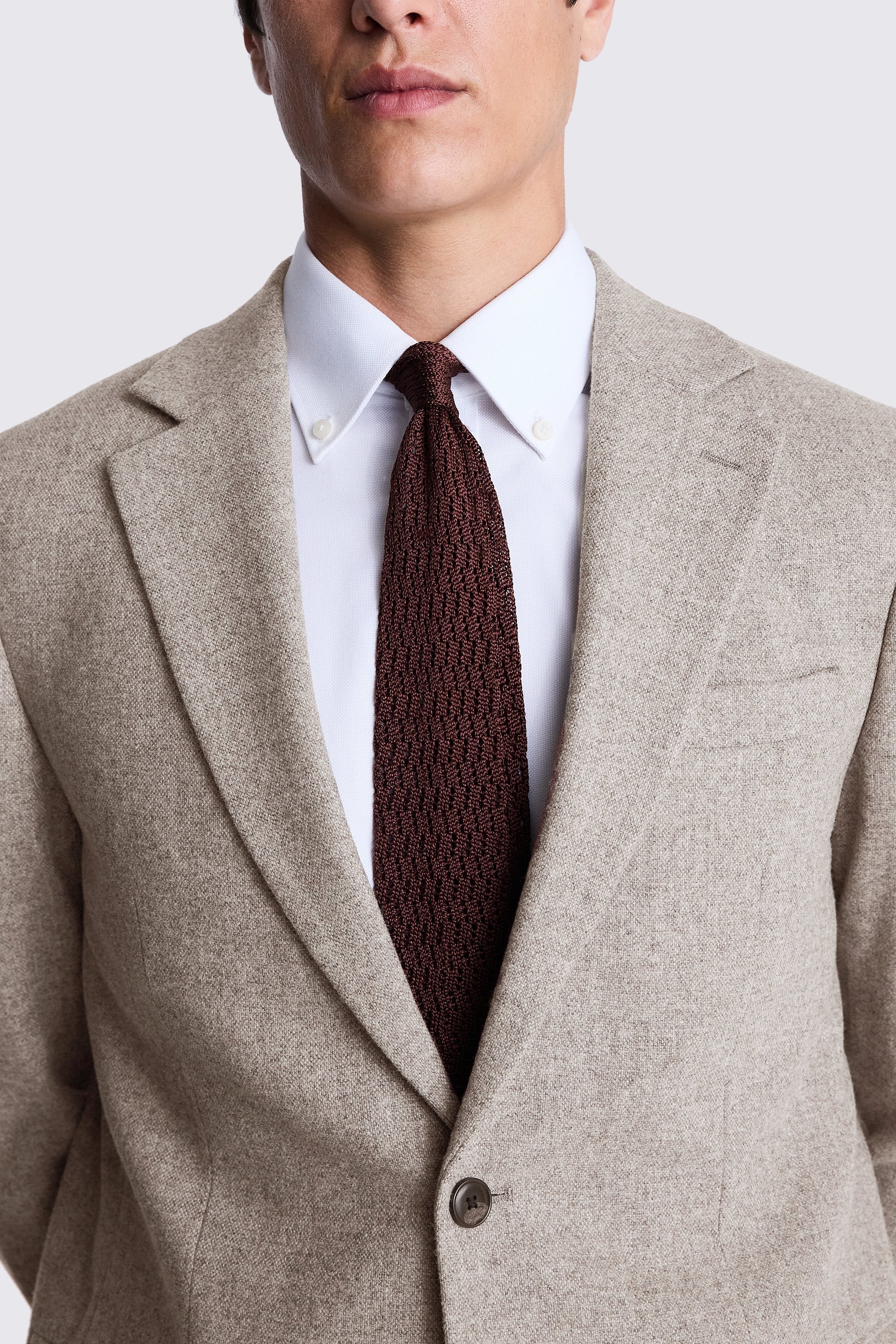 Custom Made stone donegal tweed suit