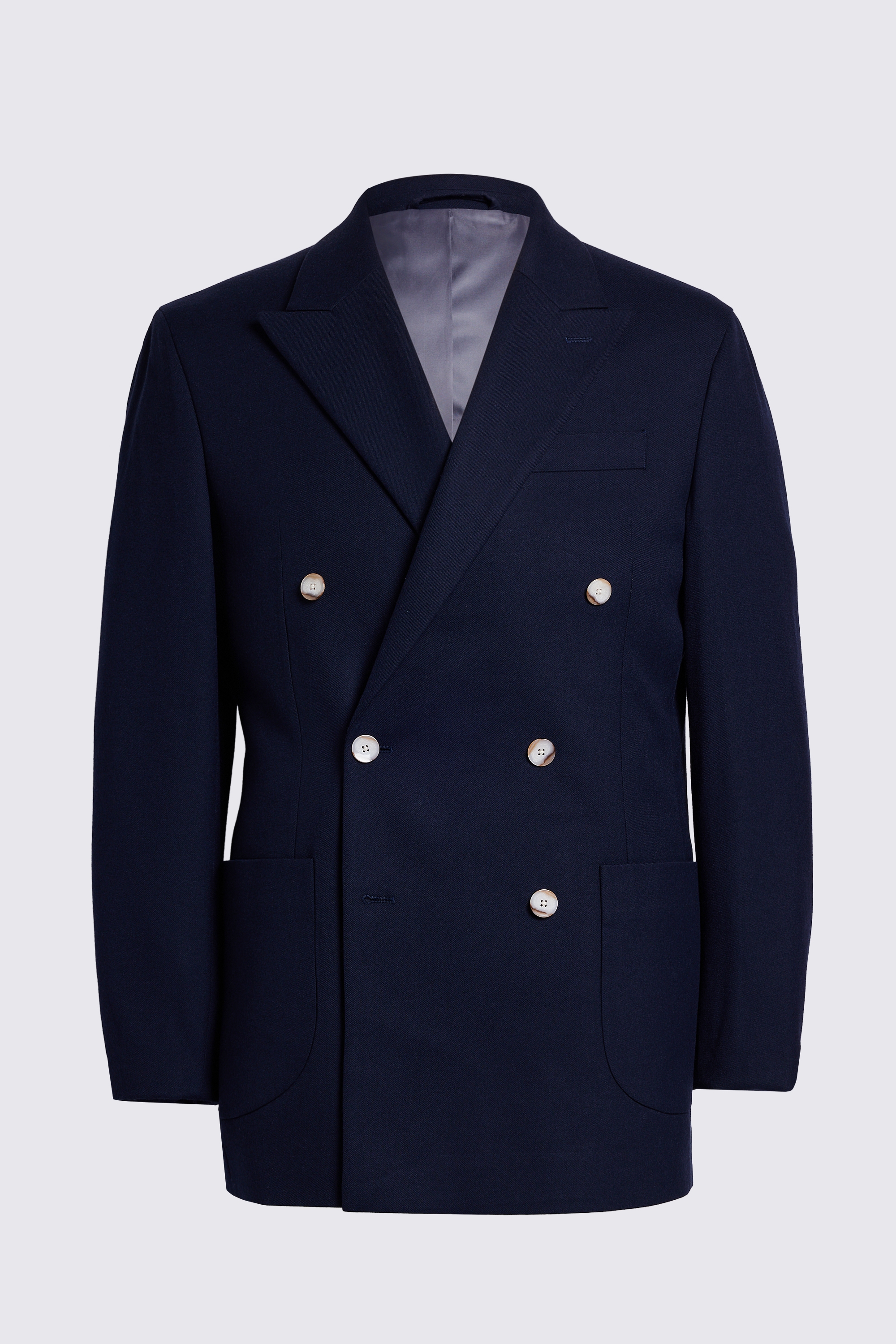 Relaxed Fit Navy Flannel Jacket