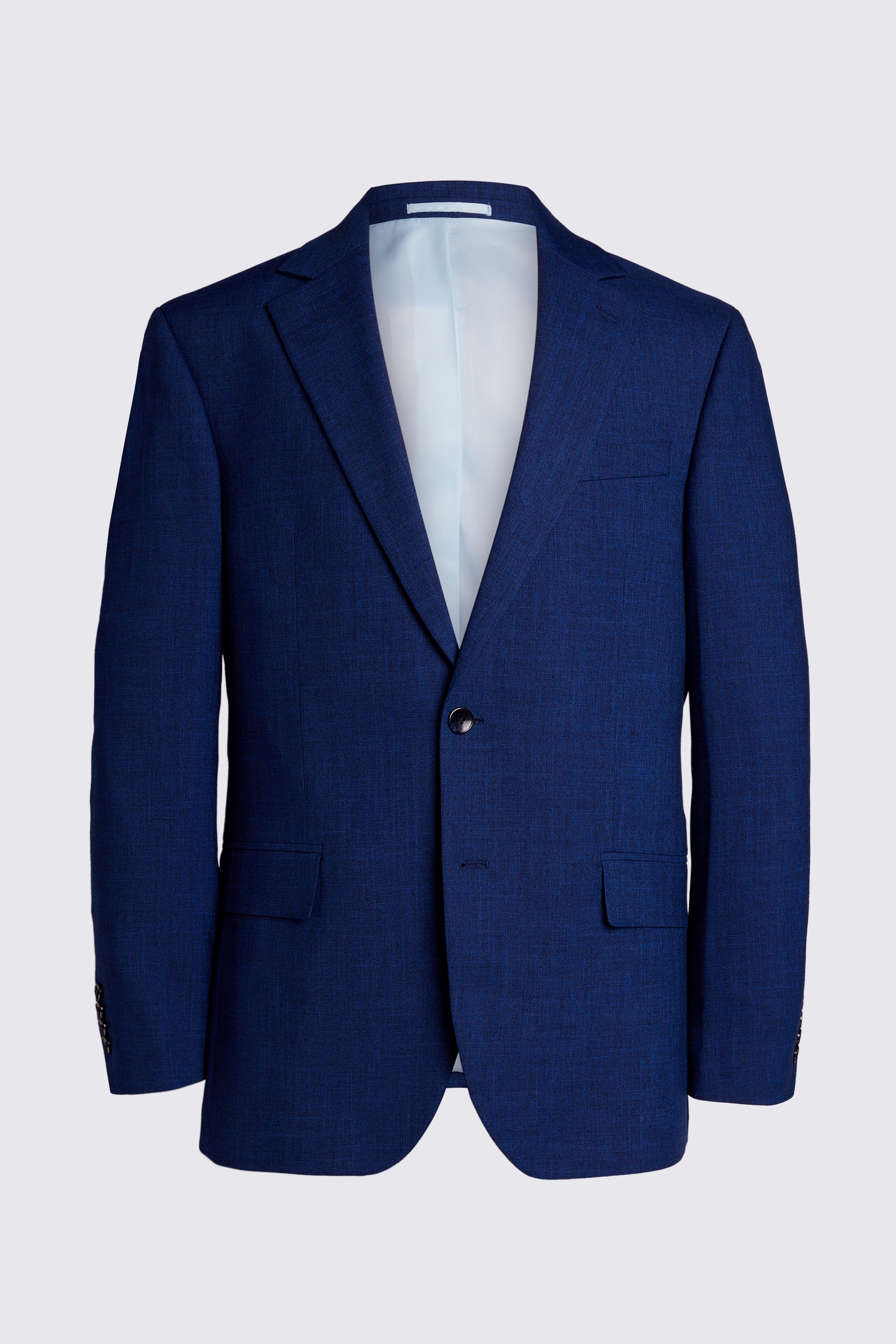 Custom Made blue slub suit