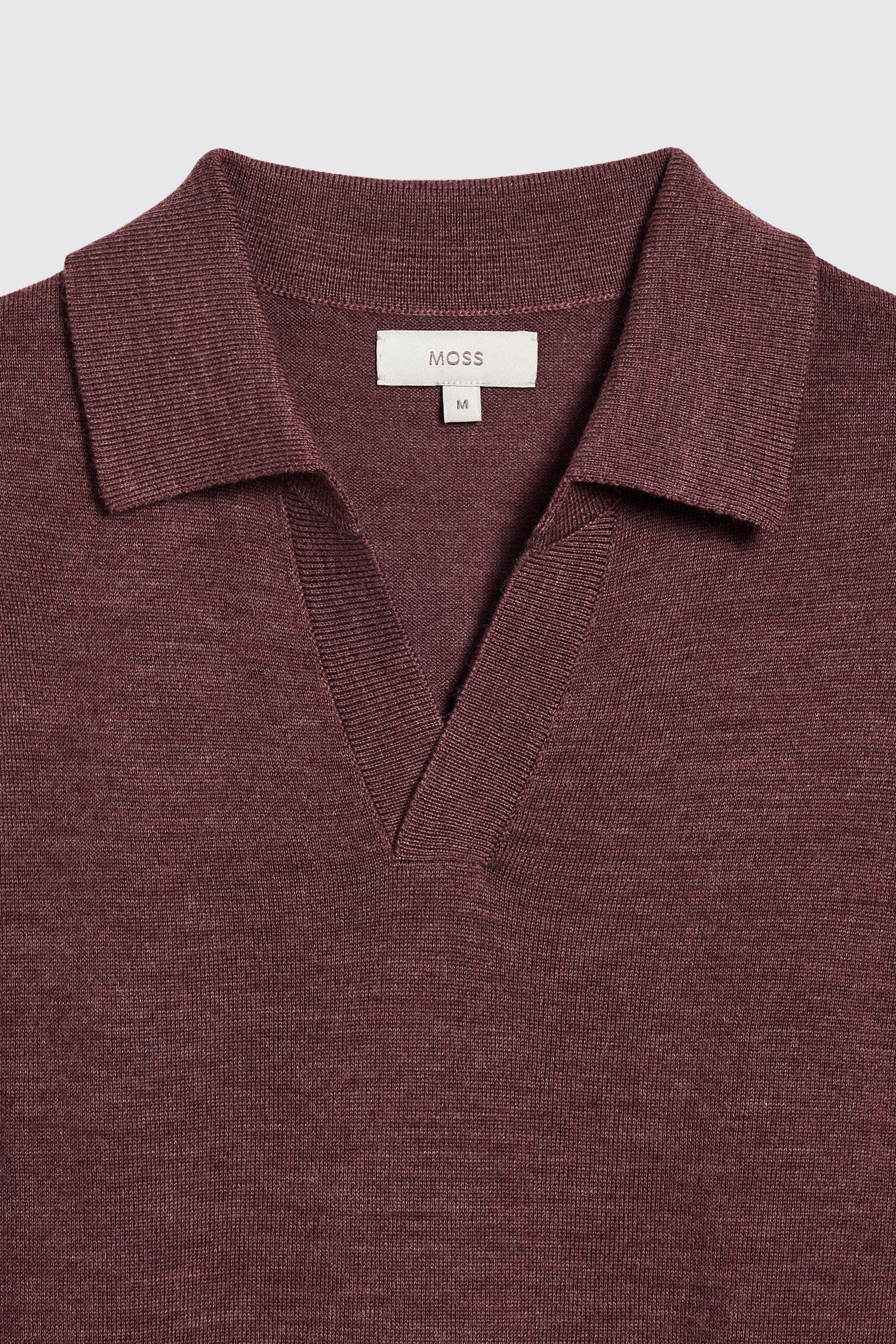 Maroon Merino Skipper Polo