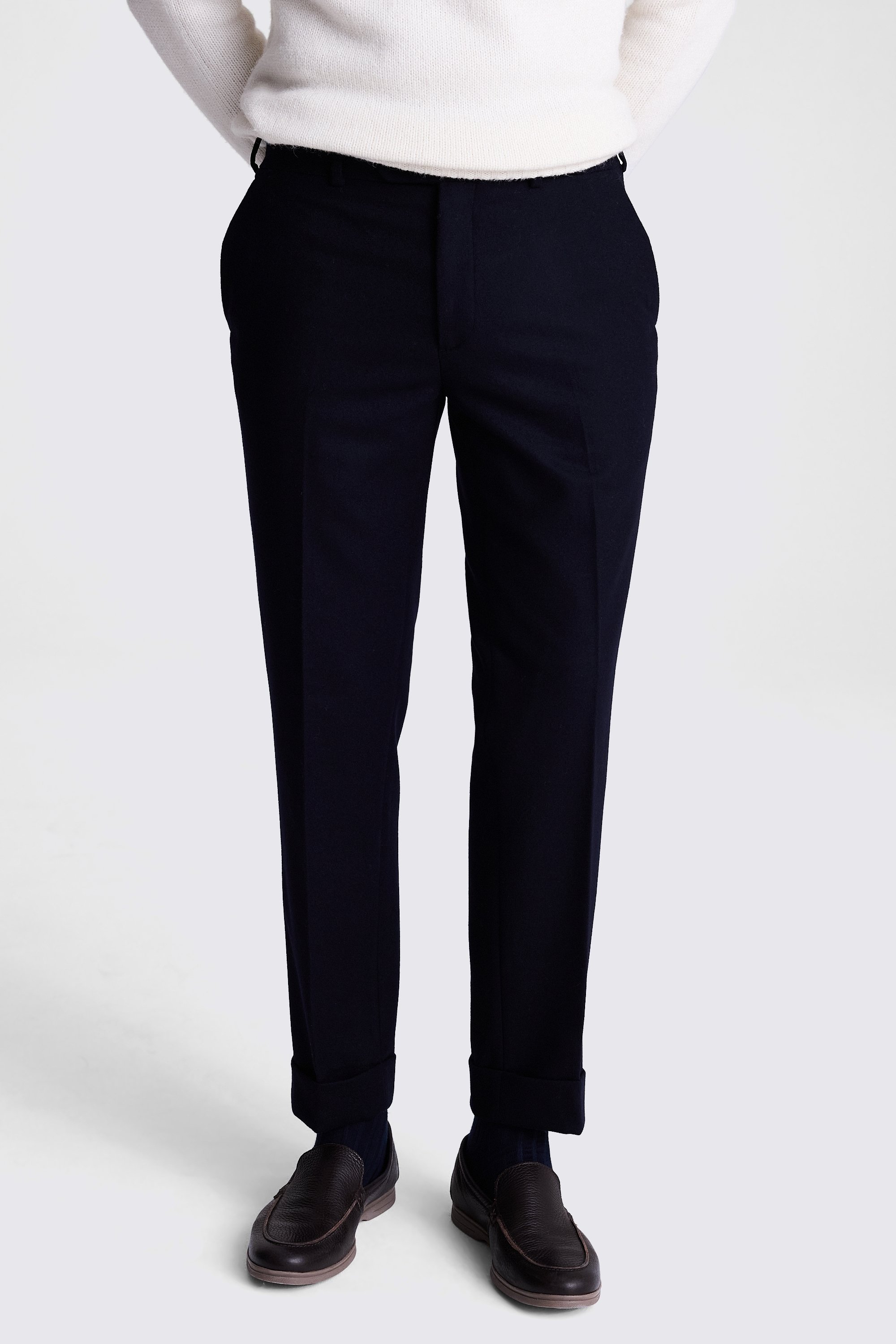 Navy Flannel Pants