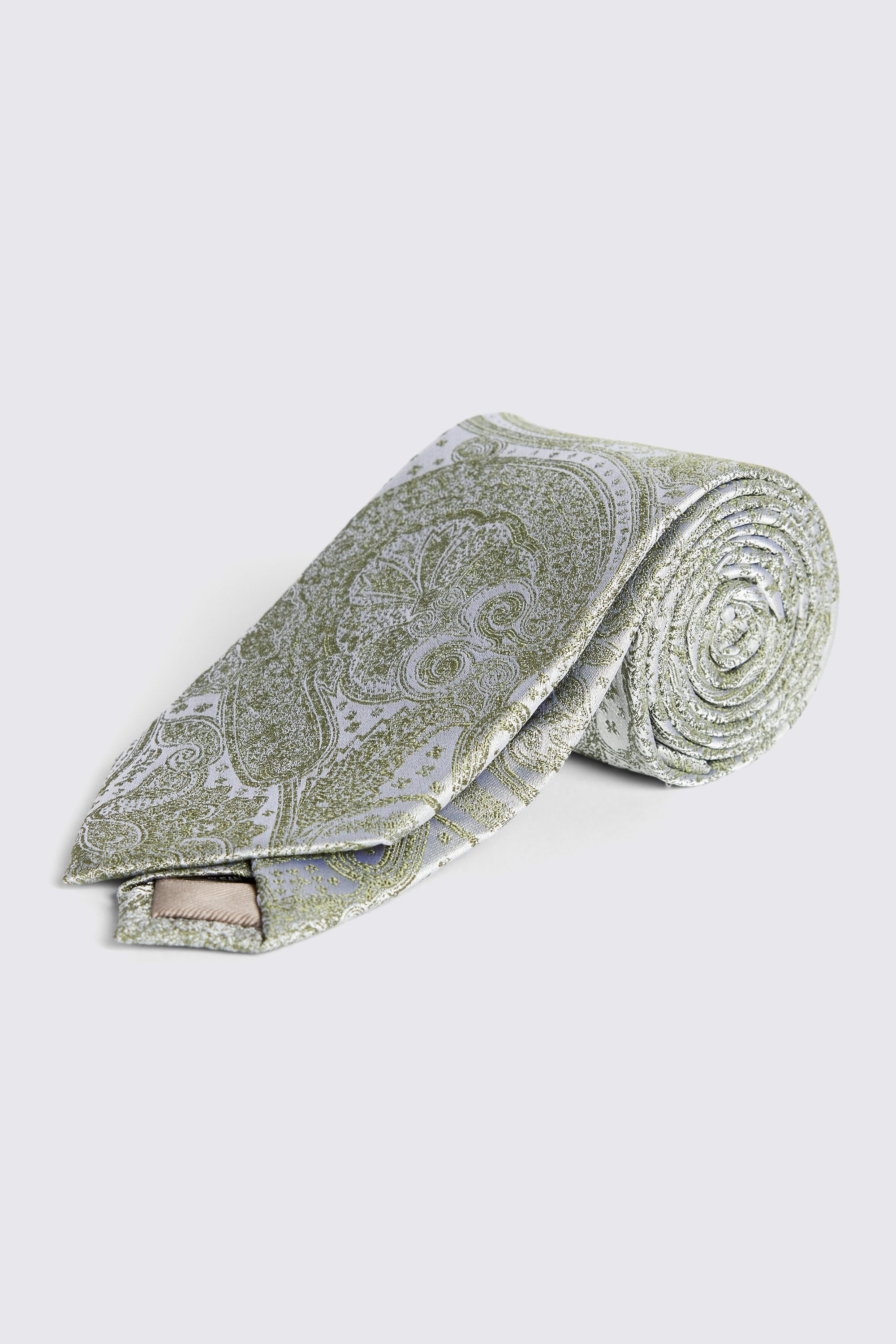 Sage Wedding Paisley Tie