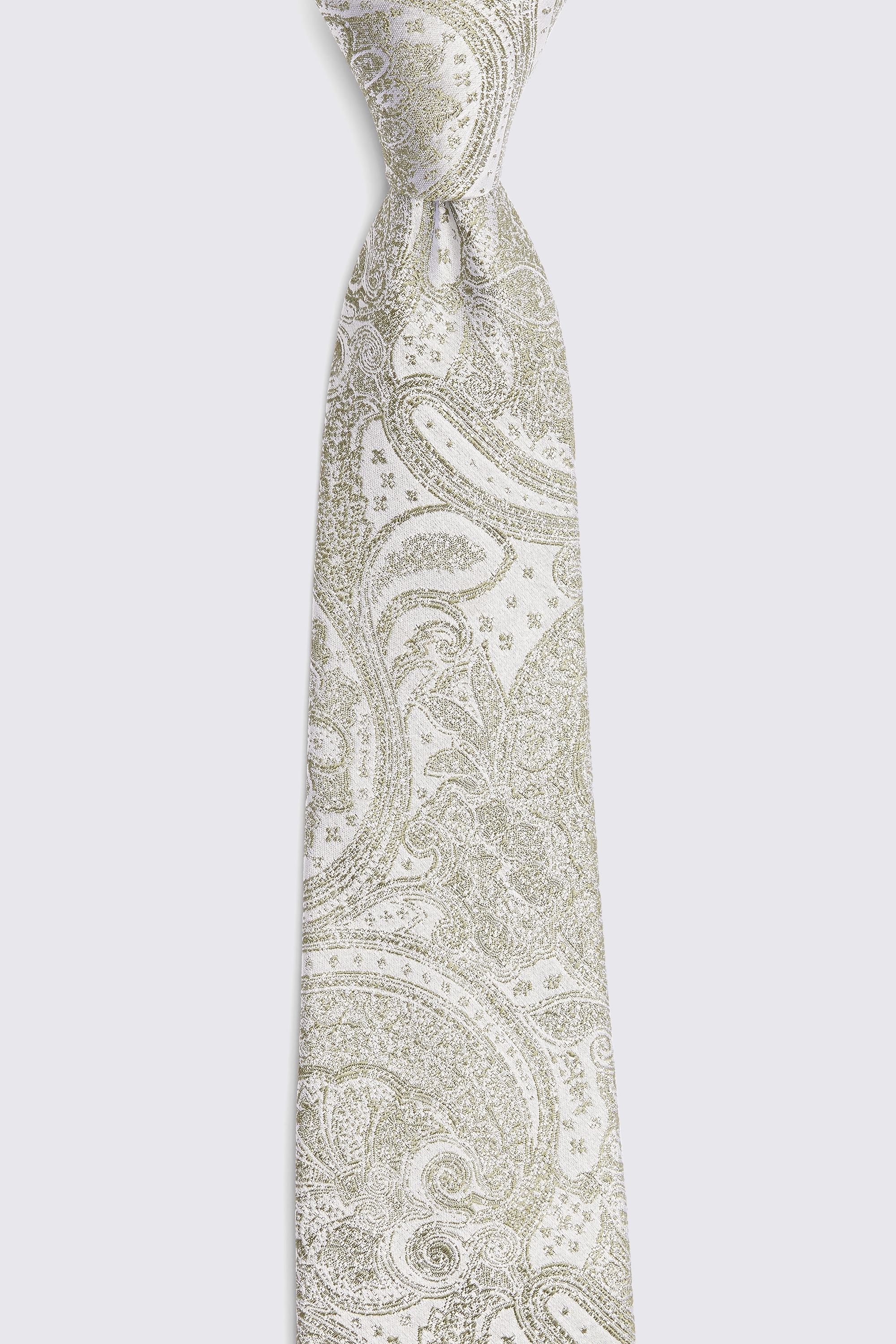 Sage Wedding Paisley Tie