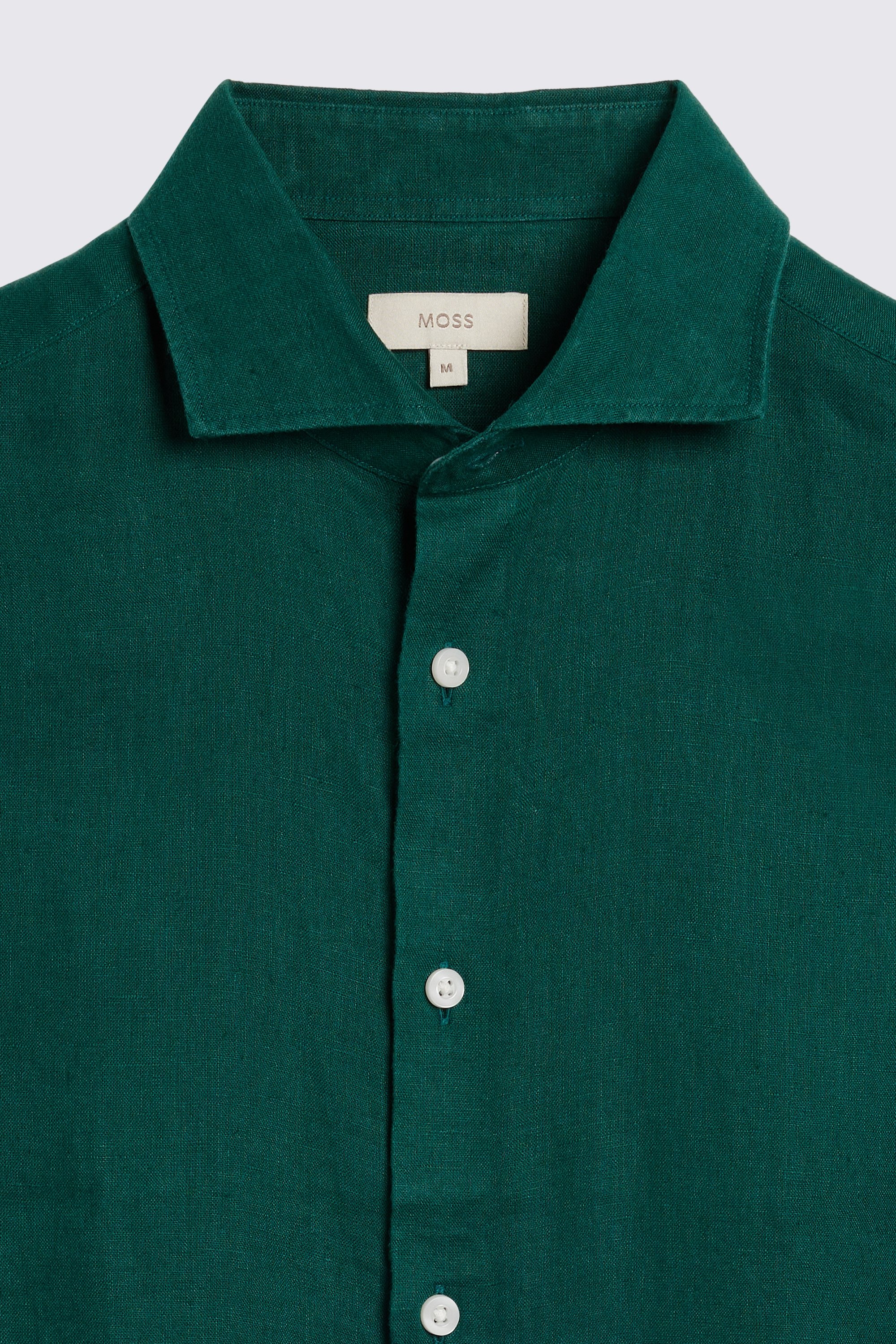 Emerald Green Linen Shirt