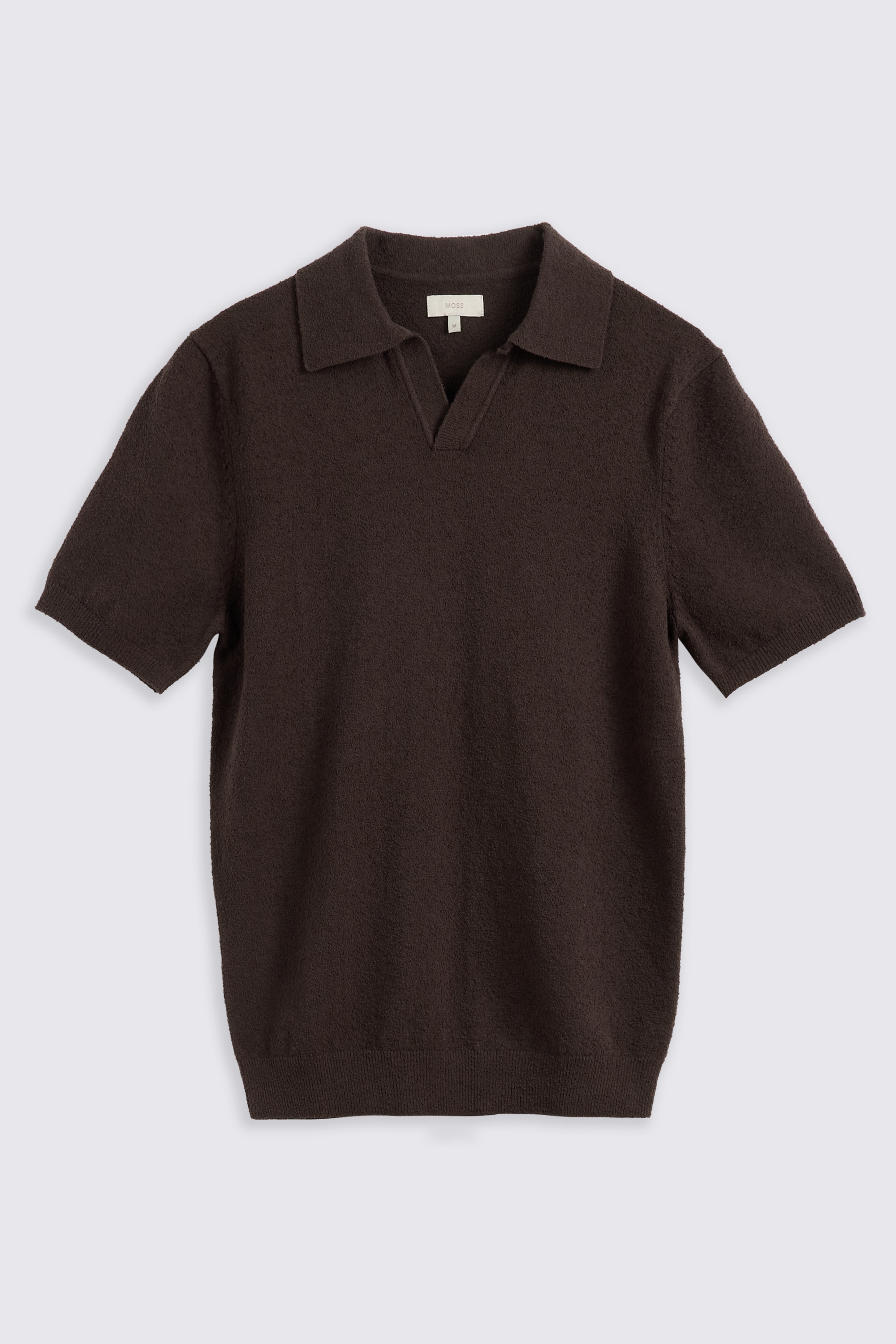 Brown Bouclé Skipper Polo