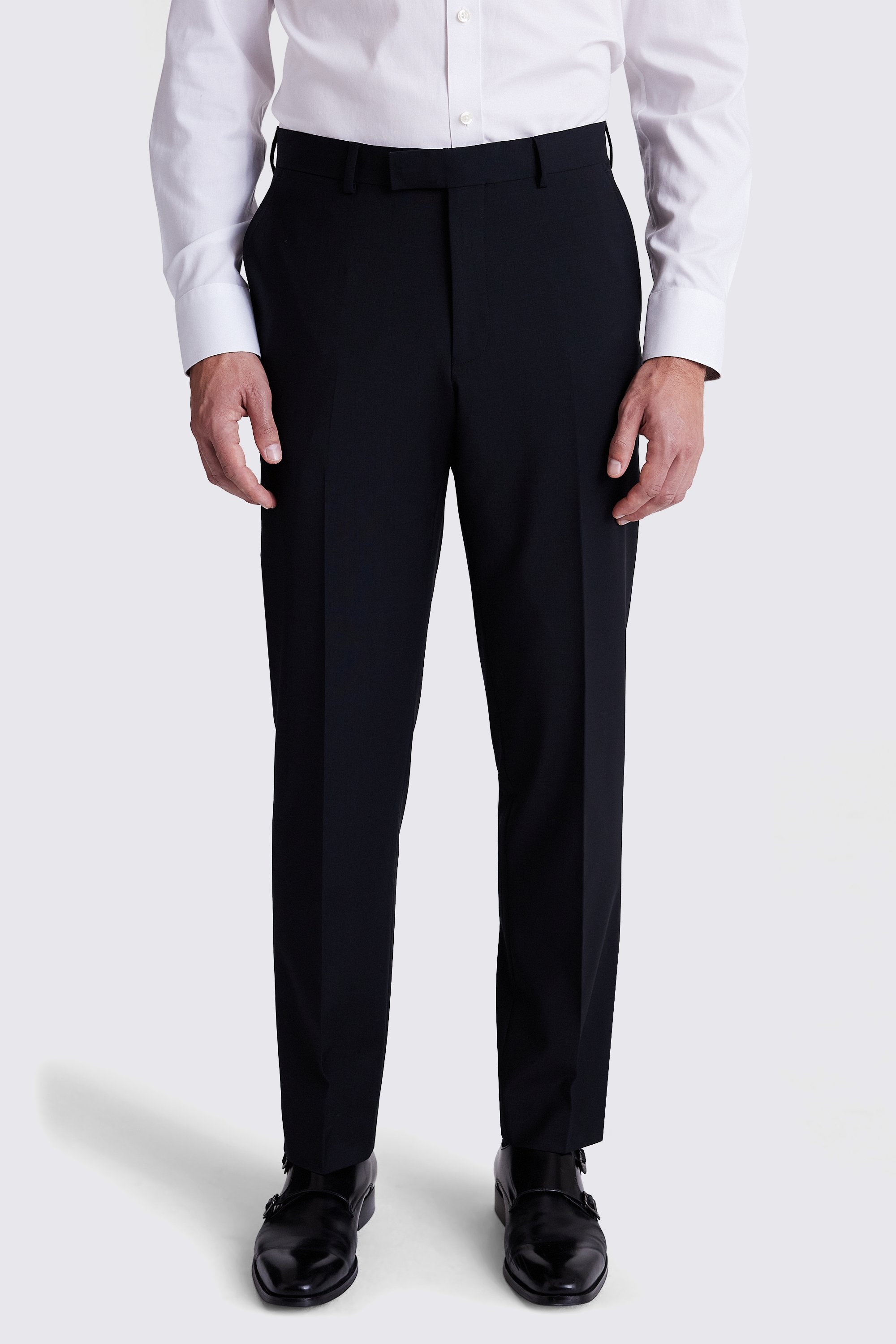 Regular Fit Black Performance Pants
