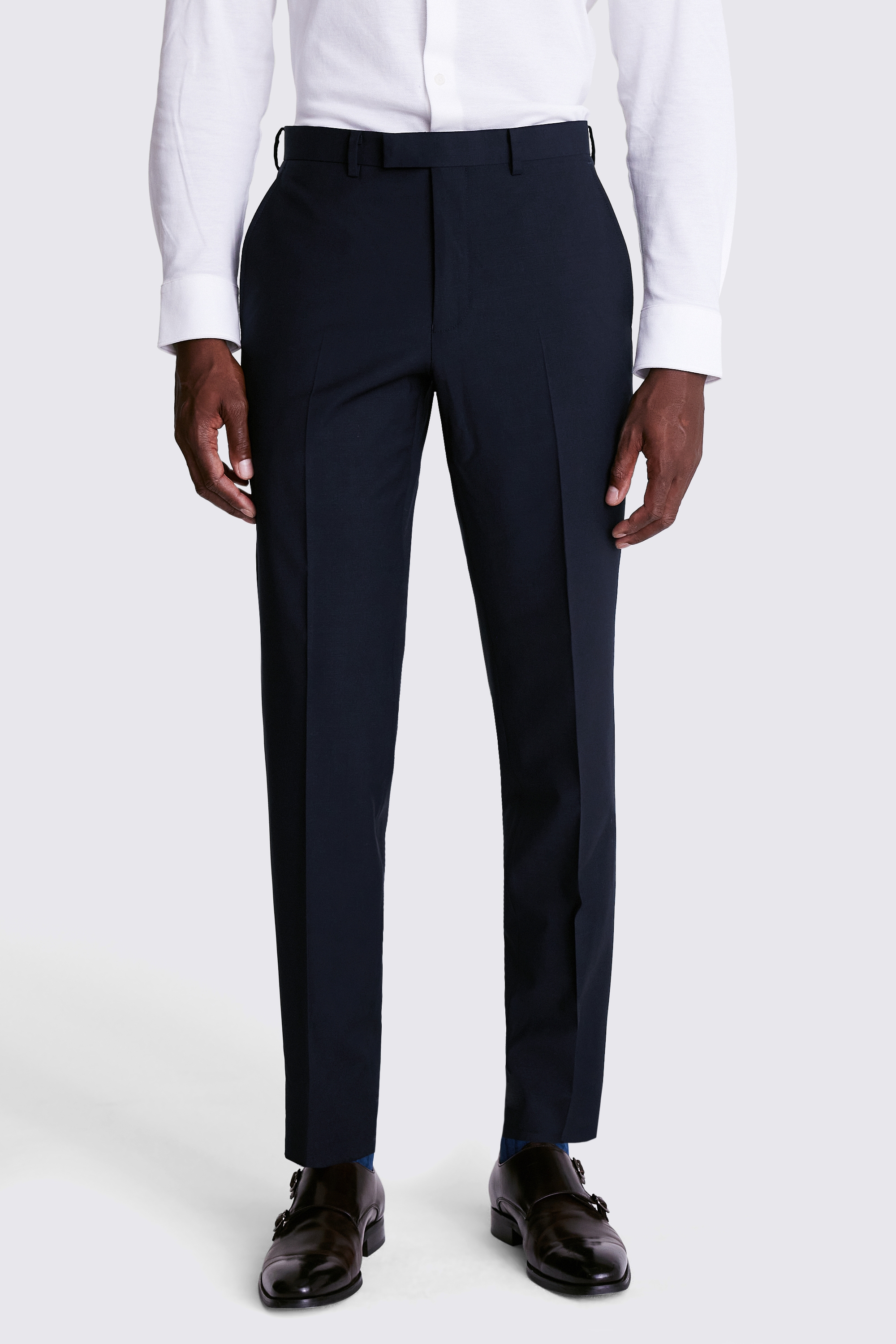 Regular Fit Navy Performance Trousers