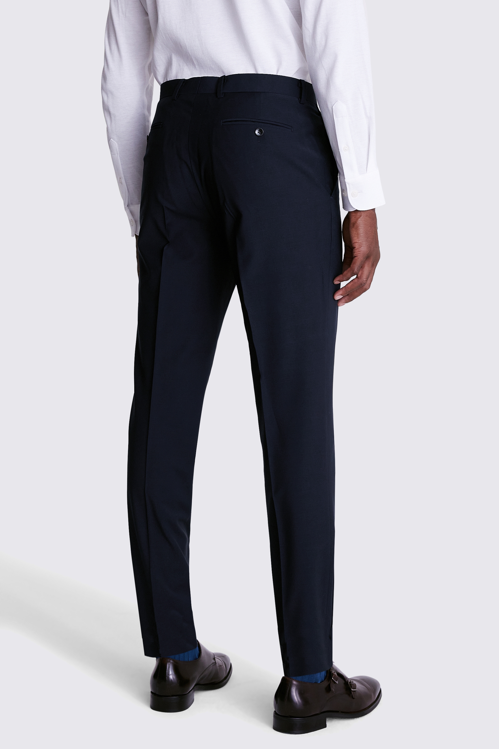 Regular Fit Navy Performance Trousers