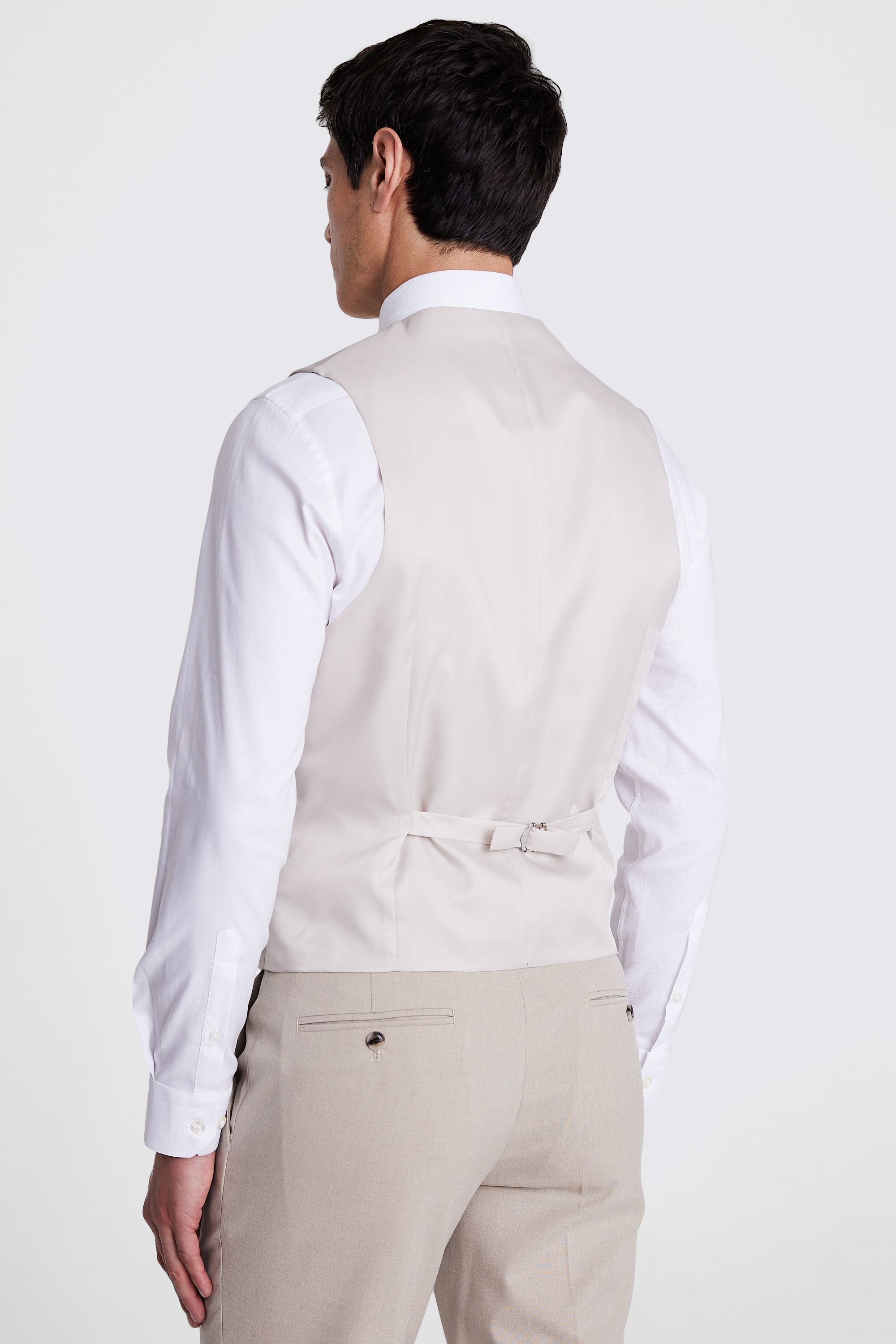 Slim Fit Taupe Waistcoat