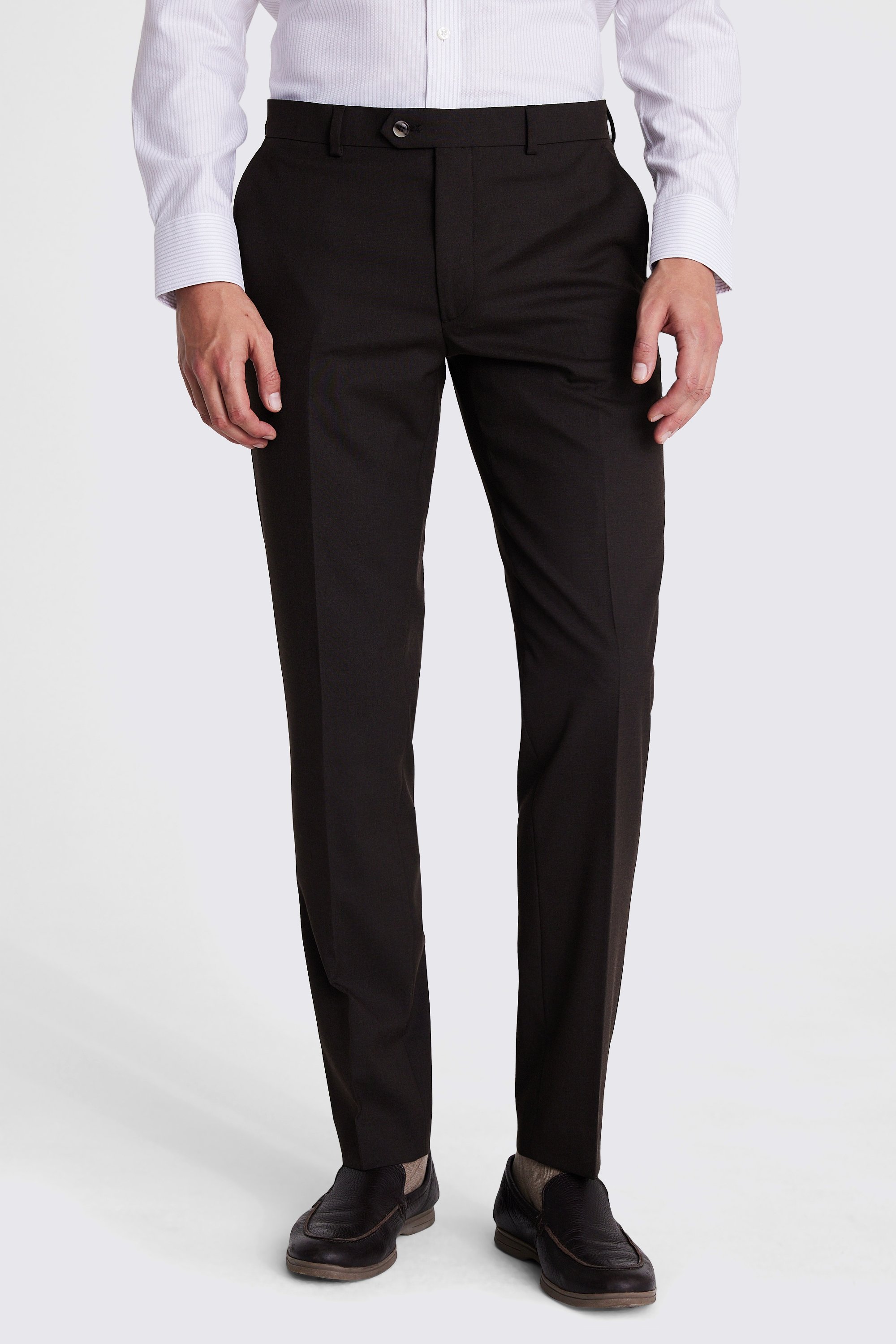 Slim Fit Brown Suit