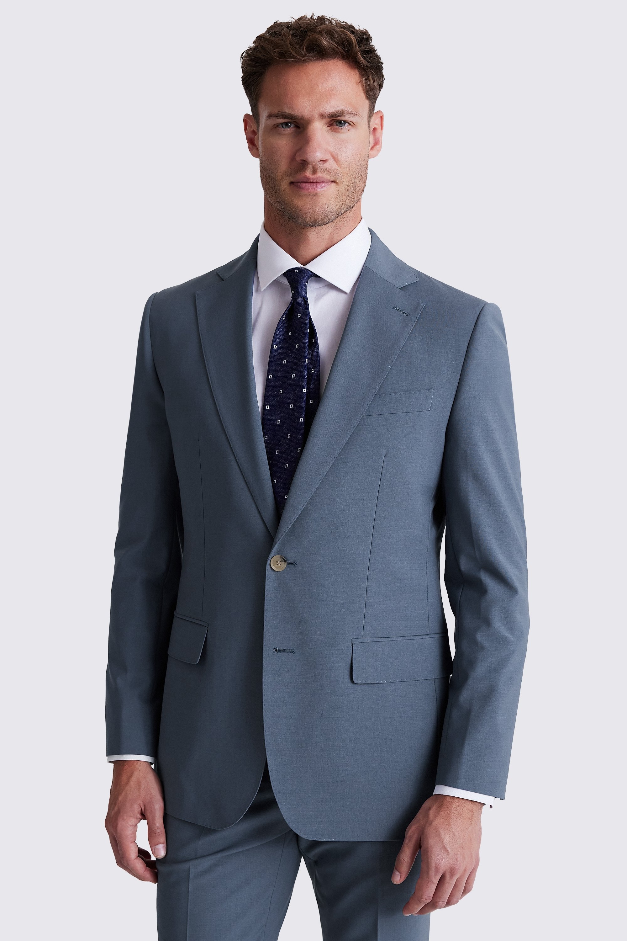 Custom Made steel blue performance suit