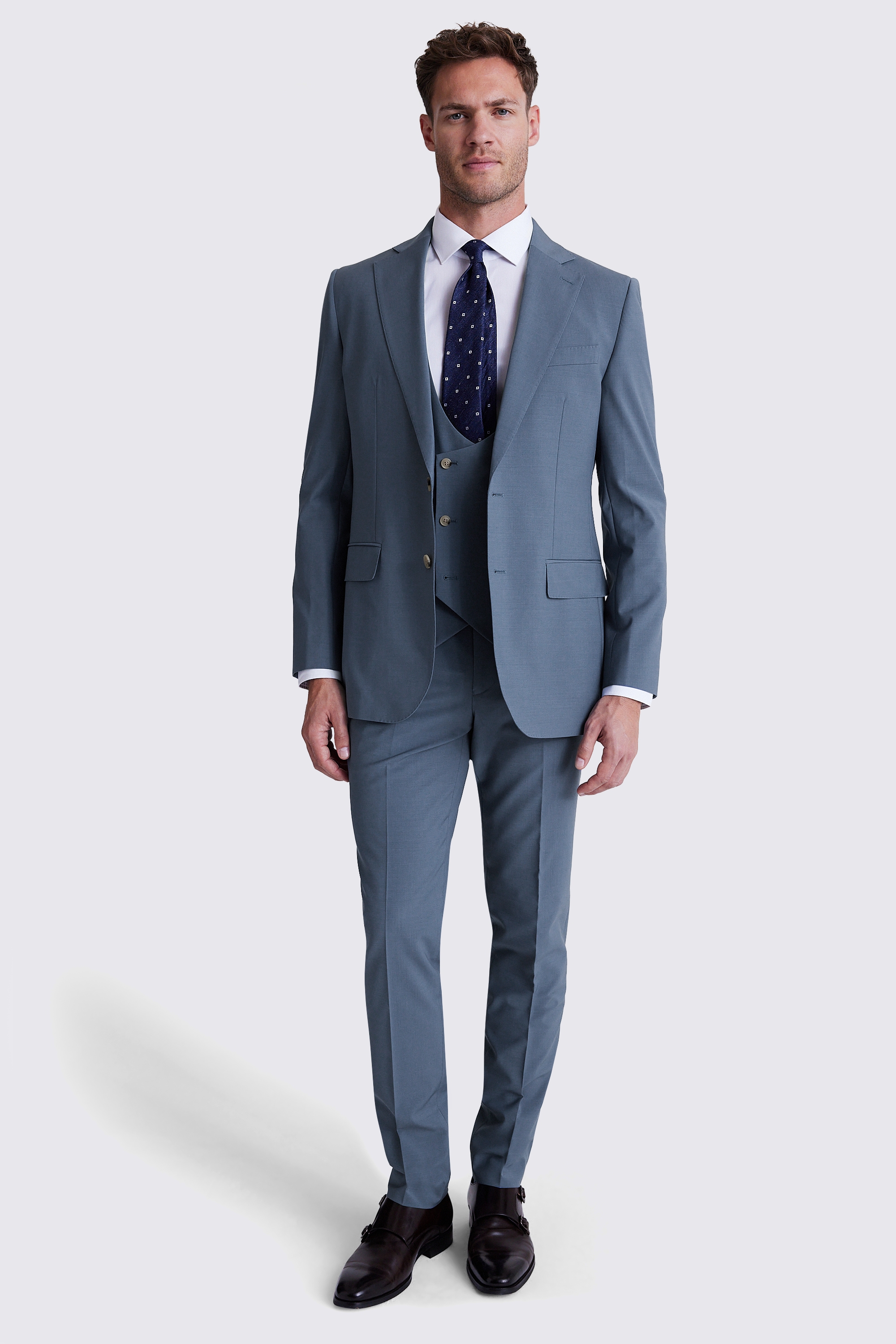 Custom Made steel blue performance suit