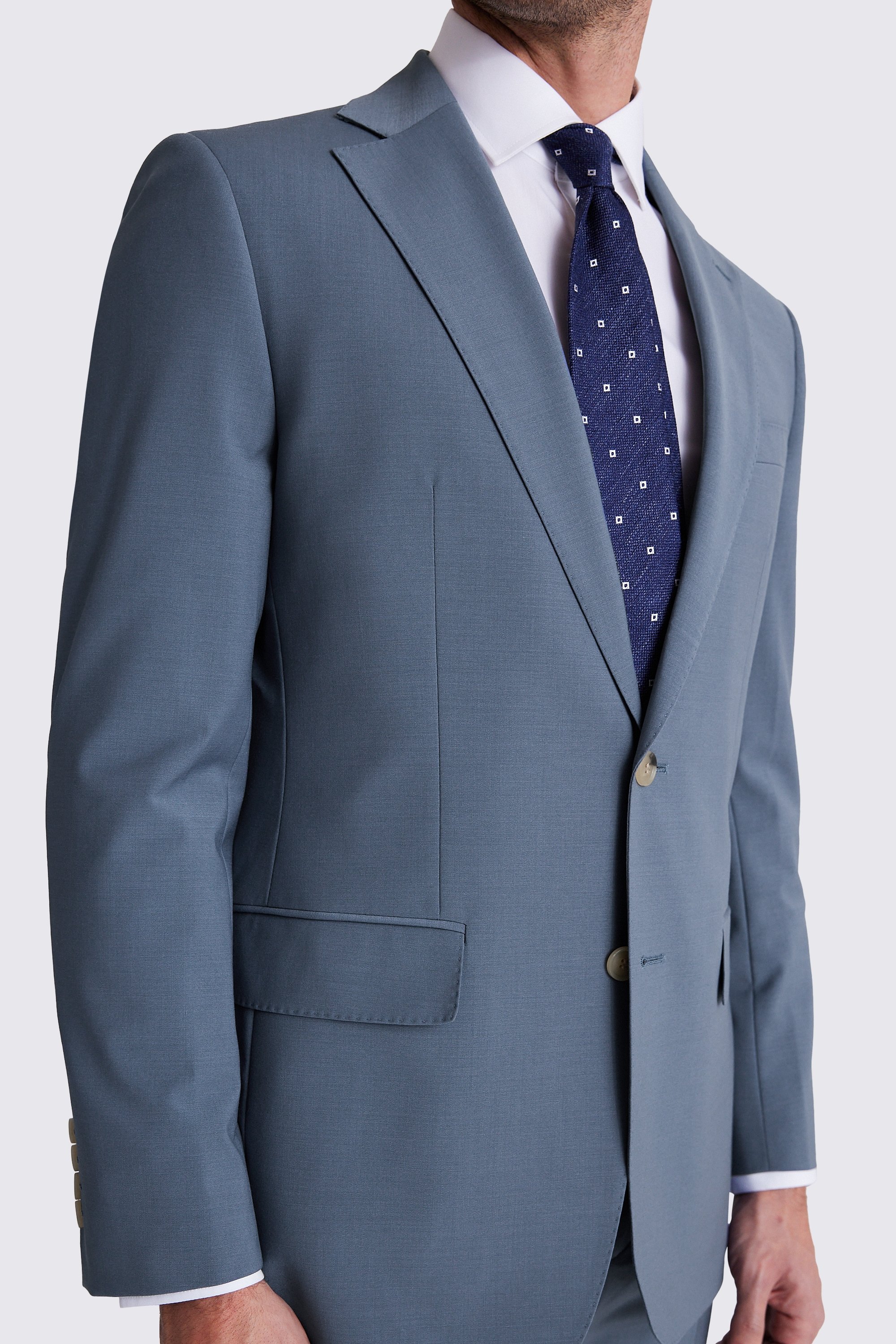 Custom Made steel blue performance suit