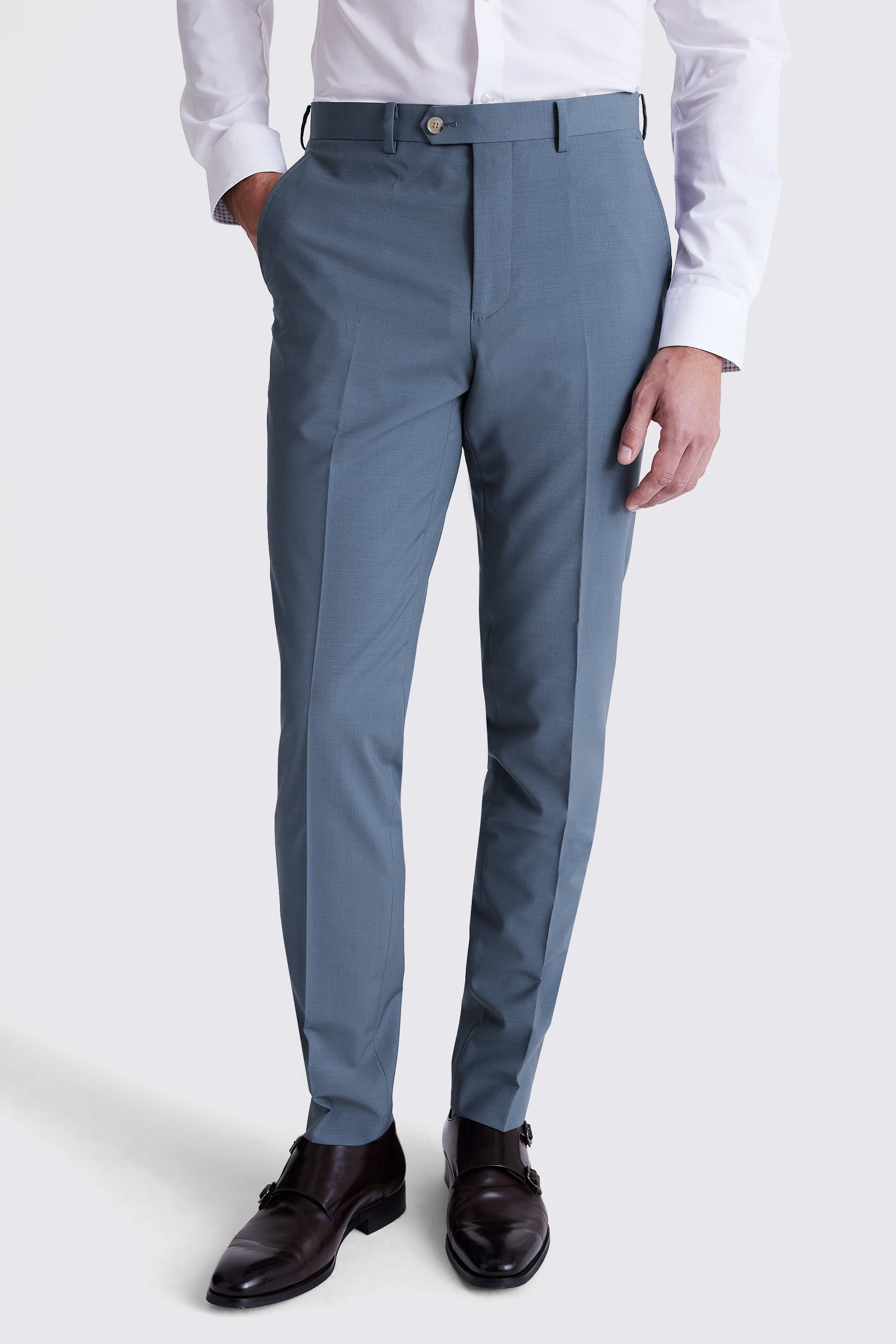 Custom Made steel blue performance suit