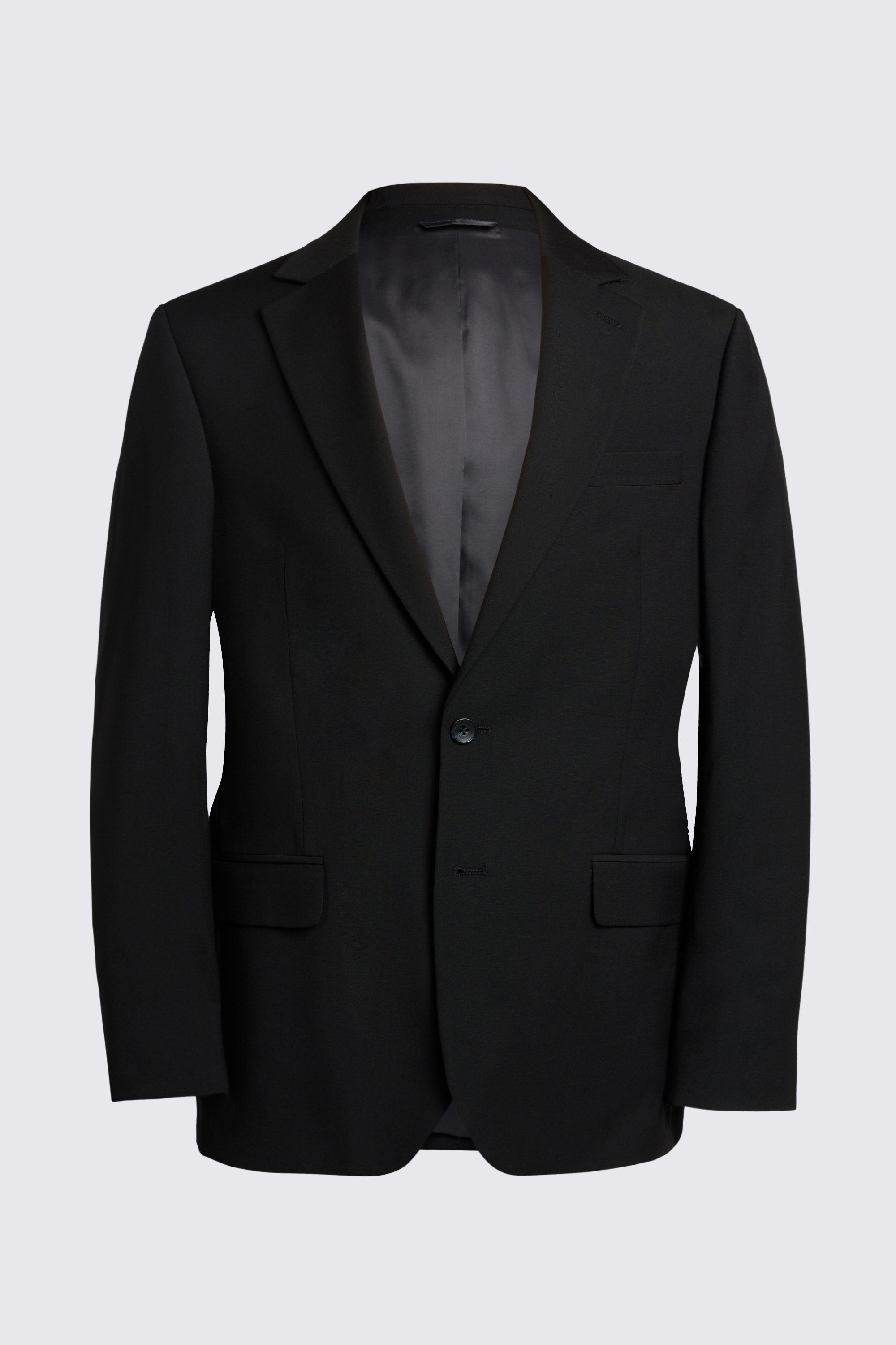 Tailored Fit Black Stretch Suit